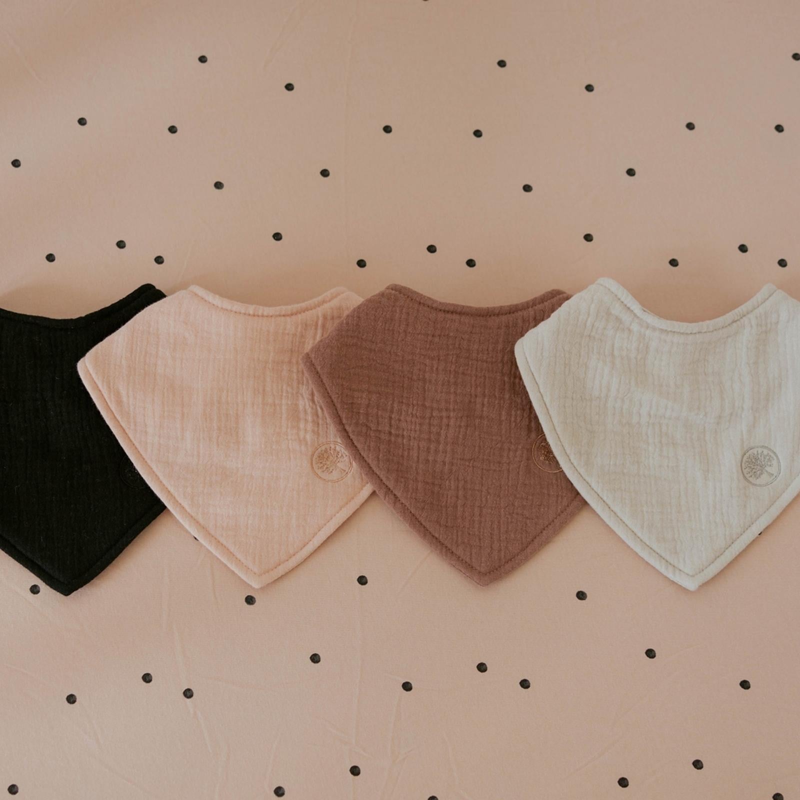 Bliss Muslin Bandana Bibs Set (4-pack)