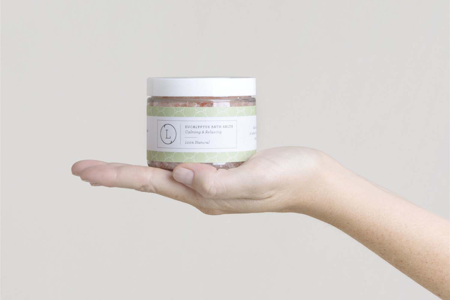 Cbd Natural Eucalyptus Bath Salts With Cbd, Calming And Relaxing (thc Free)