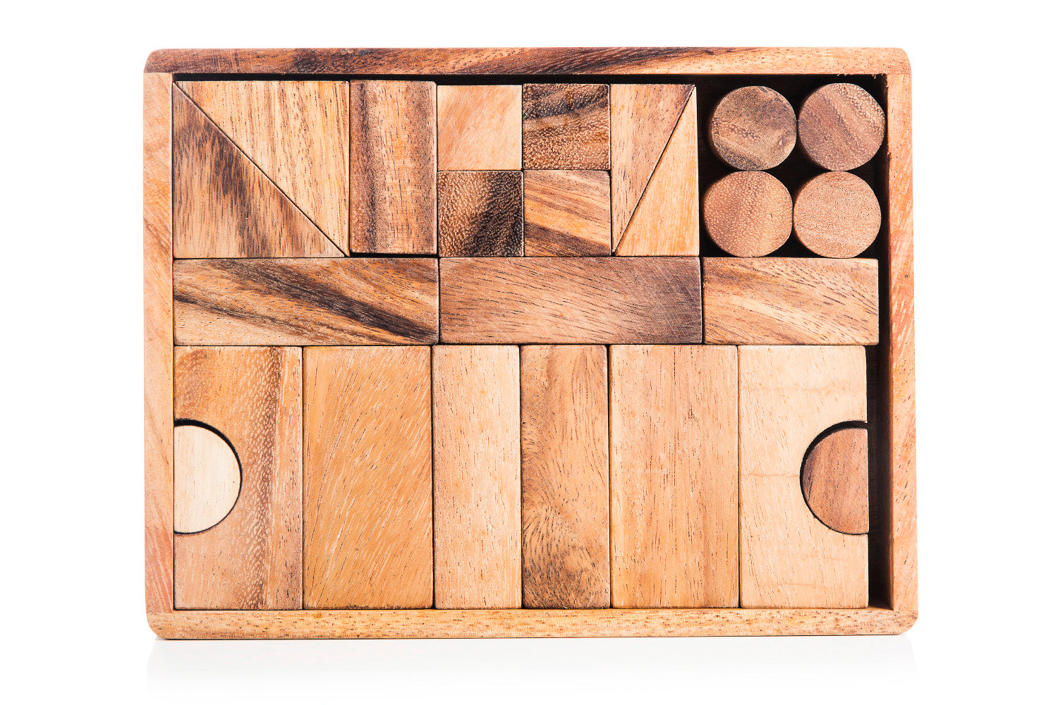 Natural Wooden Building Block Set