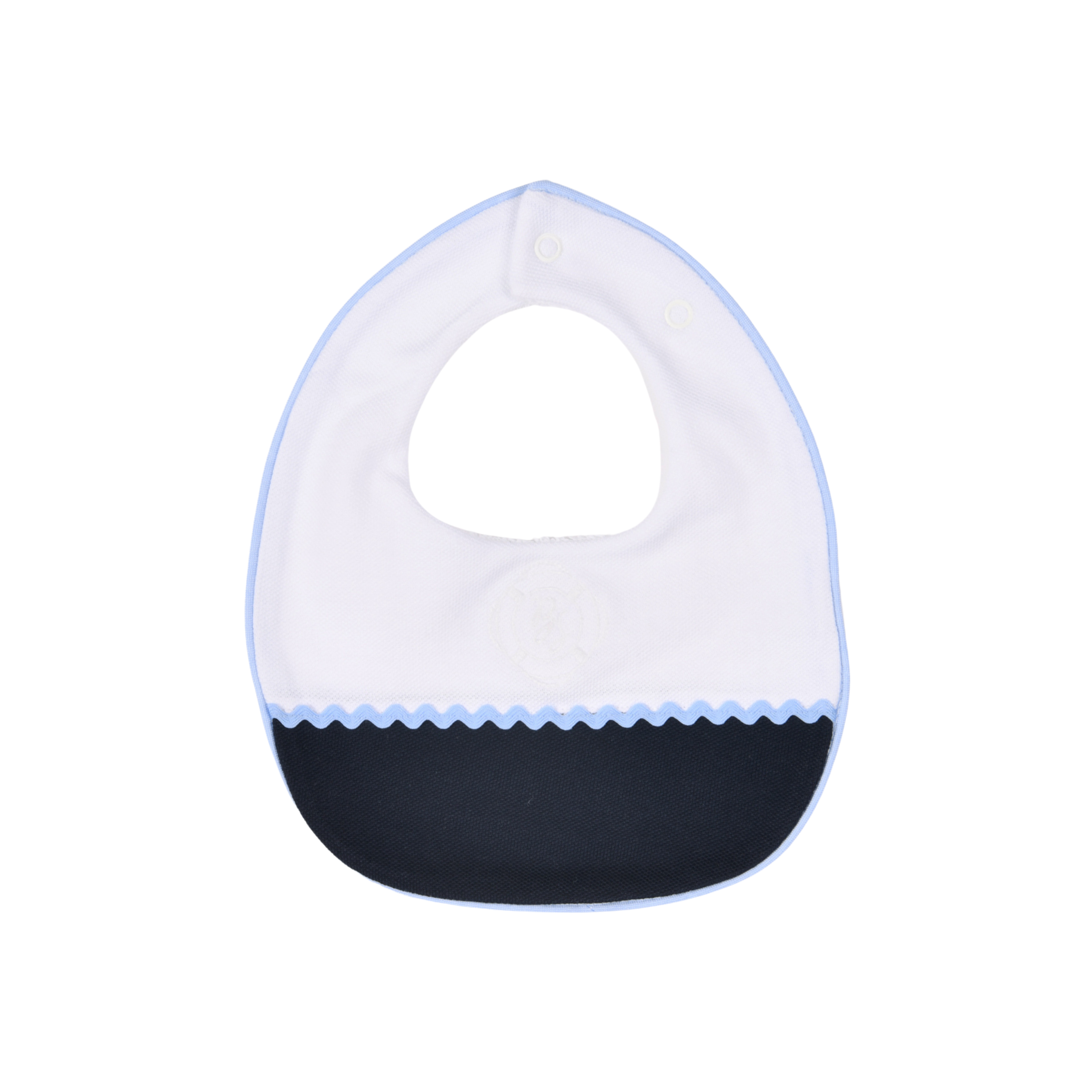 Petit Marin | Boys Navy Blue Cotton Bib