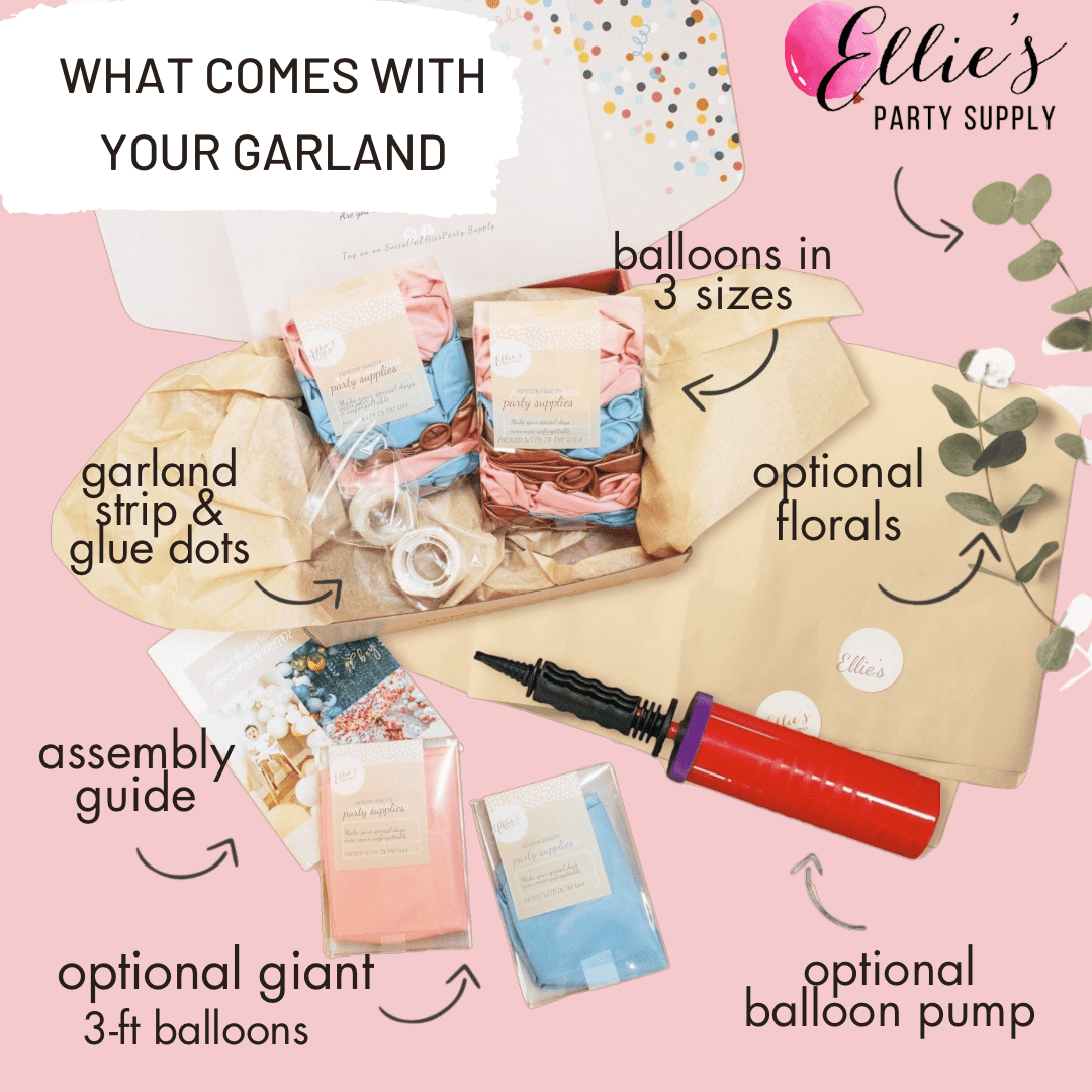 Neutral Boho Balloon Garland Kit – Linen, Gray, Gold, White