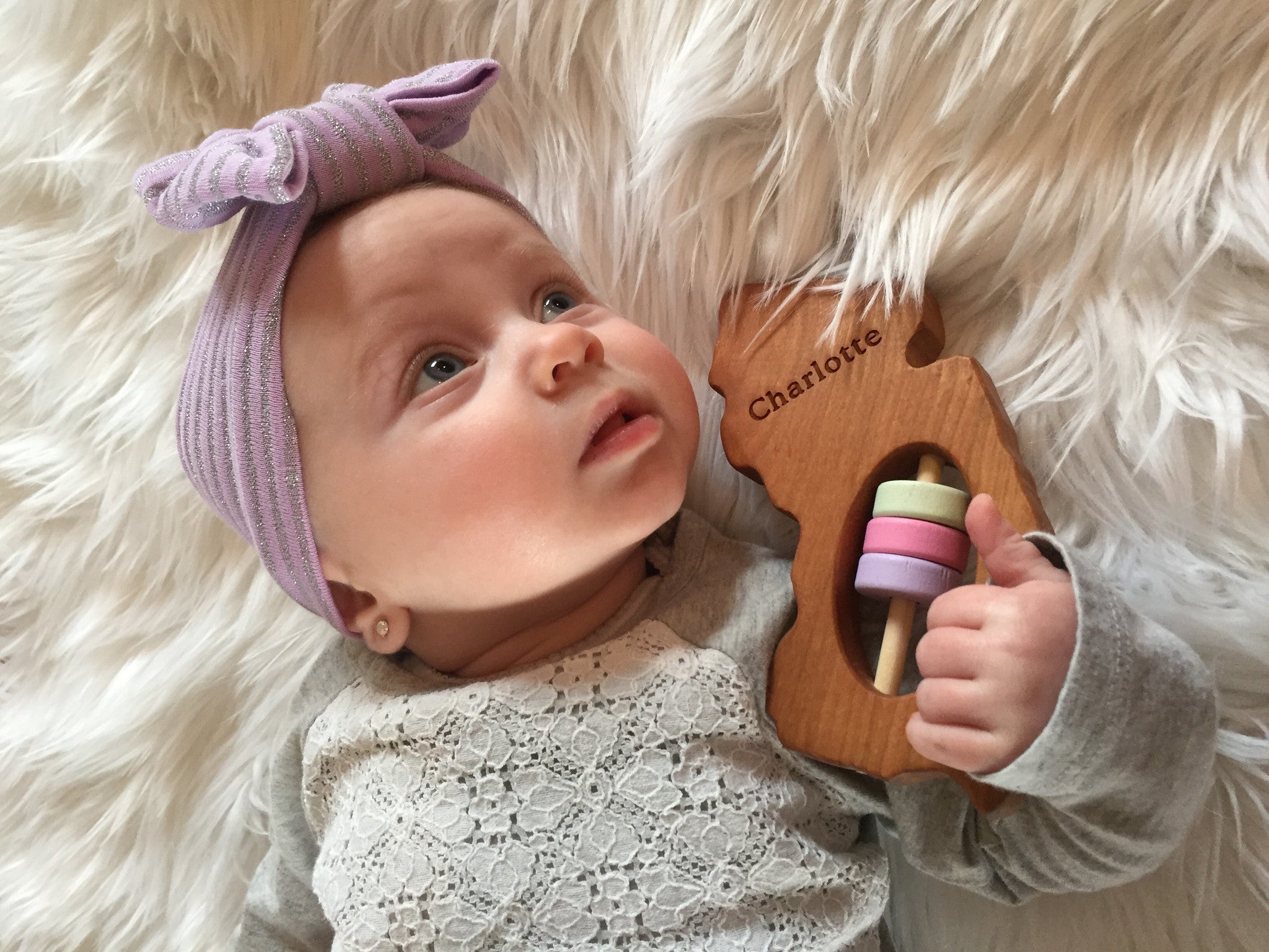 New Jersey State Wooden Baby Rattle™