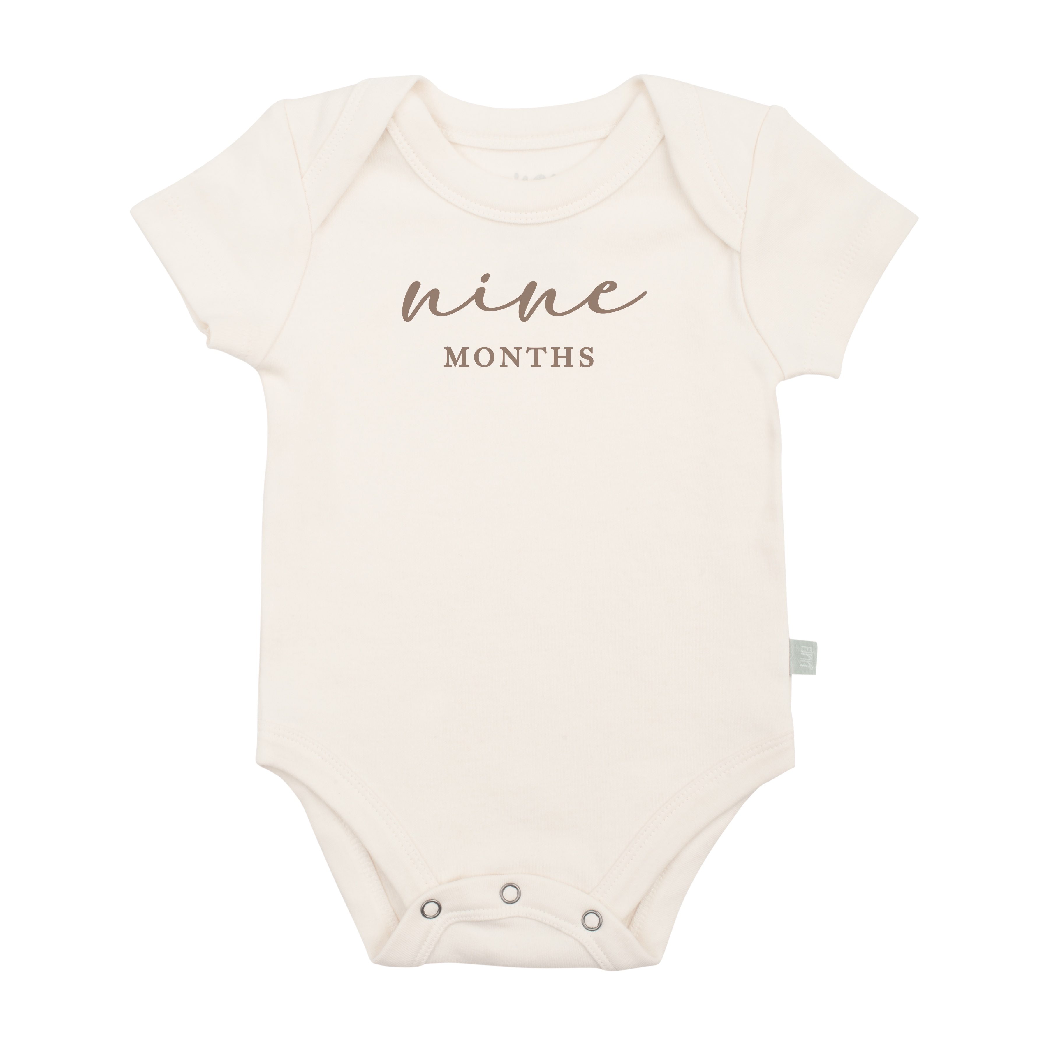 Graphic Bodysuit | Nine Months Milestone Taupe