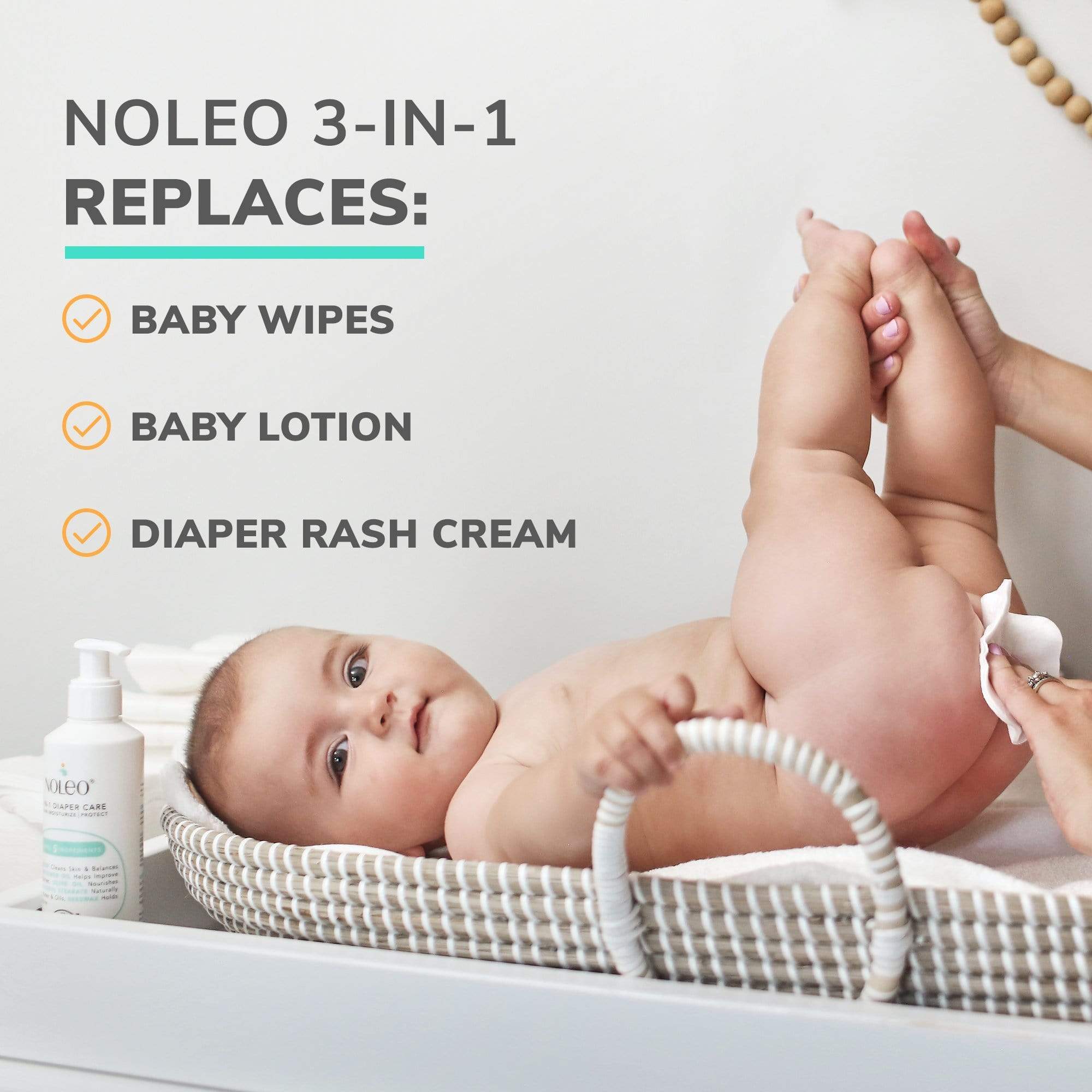 Noleo 3-in-1 - Diaper Rash Cream - Ewg Verified