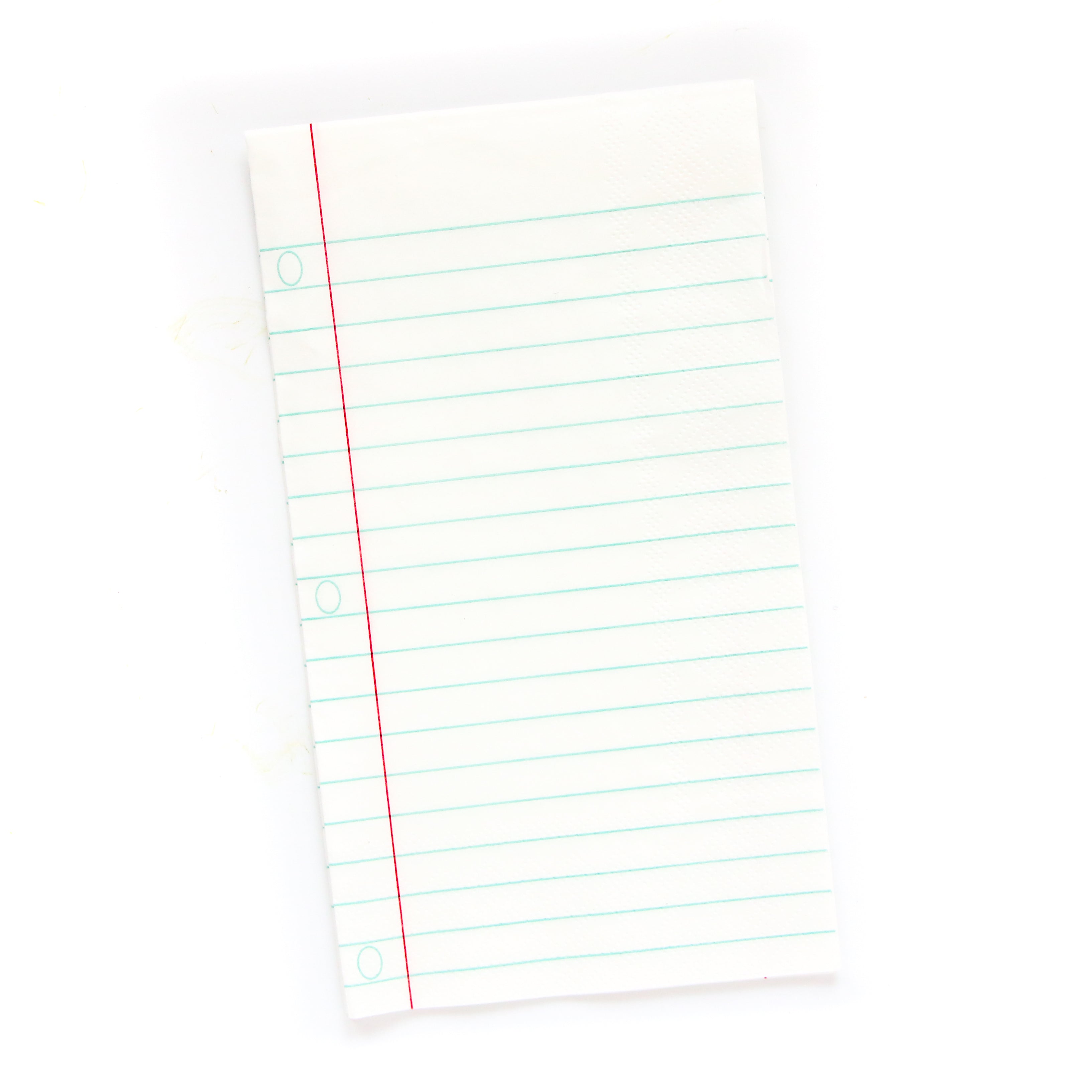 Notebook Paper Napkin