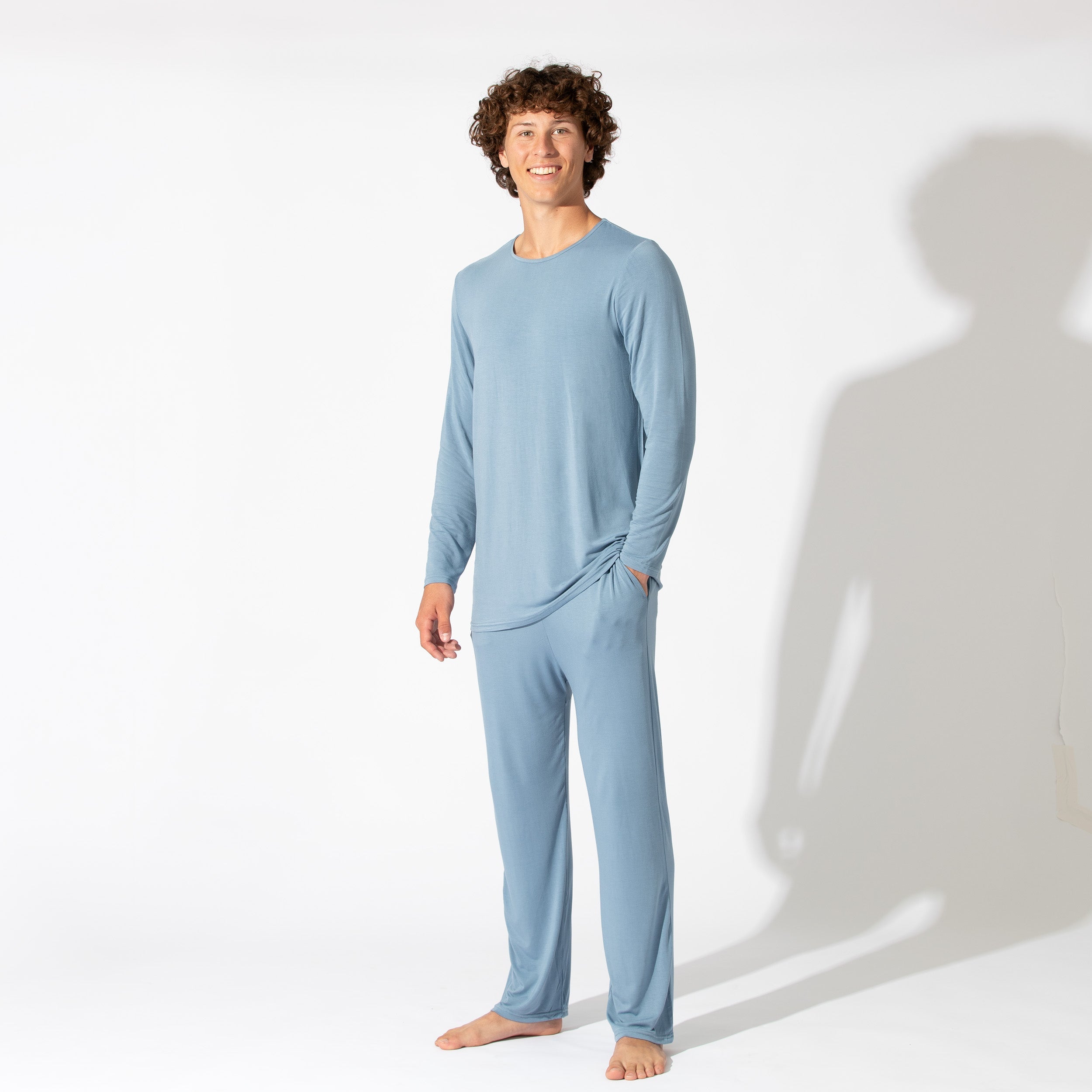 Oasis Teal Bamboo Men's Pajama Set