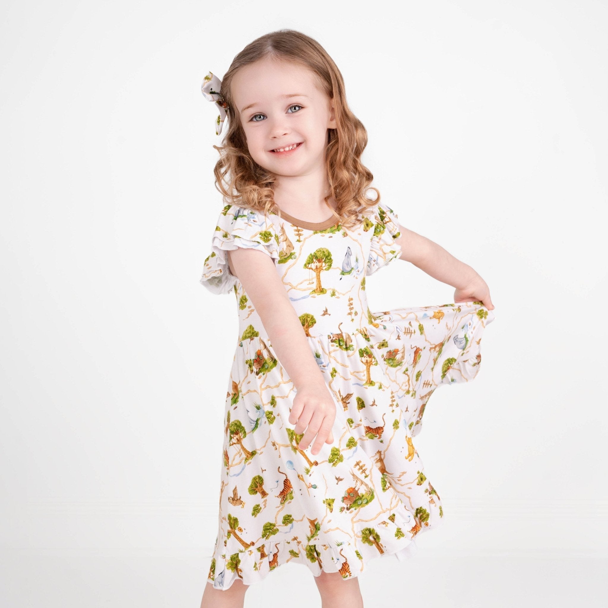 Oh Bother, It's Bedtime Big Kid Twirl Dress