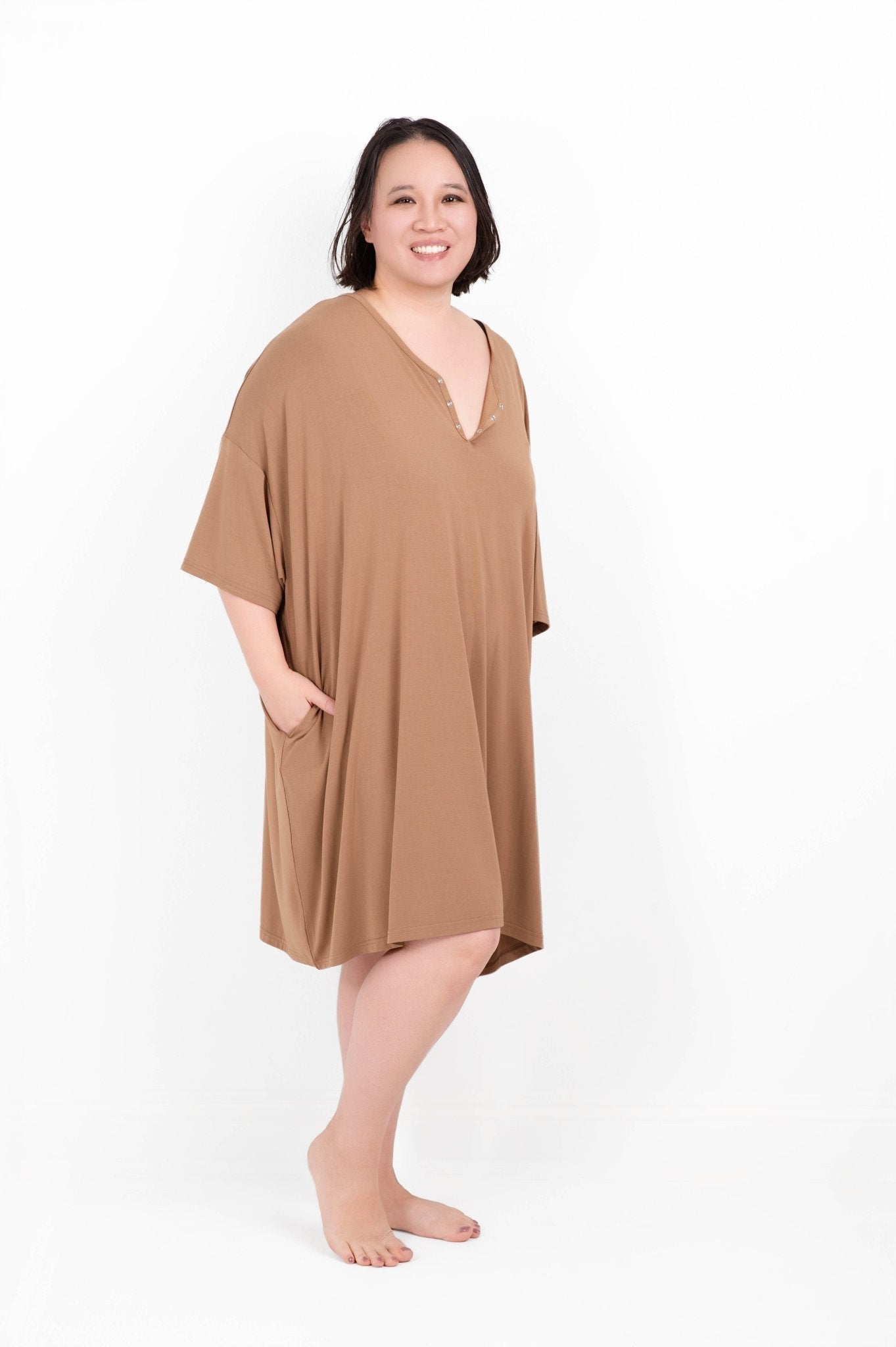 Oh Bother, It's Bedtime Solid Women's Muumuu Lounge Tee (one Size Fits Xs - Xxl)