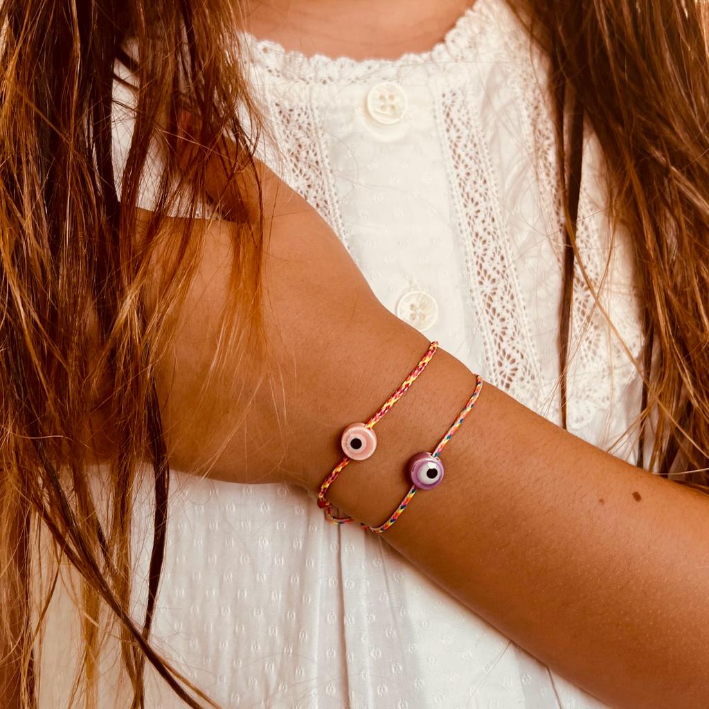 Kids Ruthie Rainbow Evil Eye Bracelet