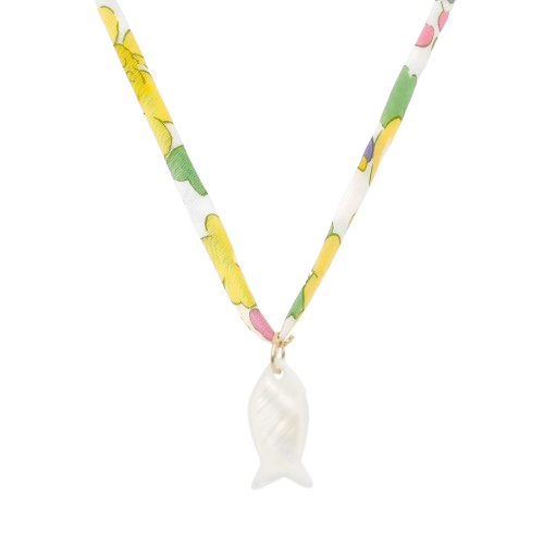 Liberty Mother Of Pearl Charm Necklace