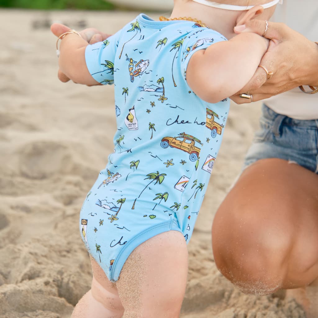 We Go Holoholo Bamboo Onesie