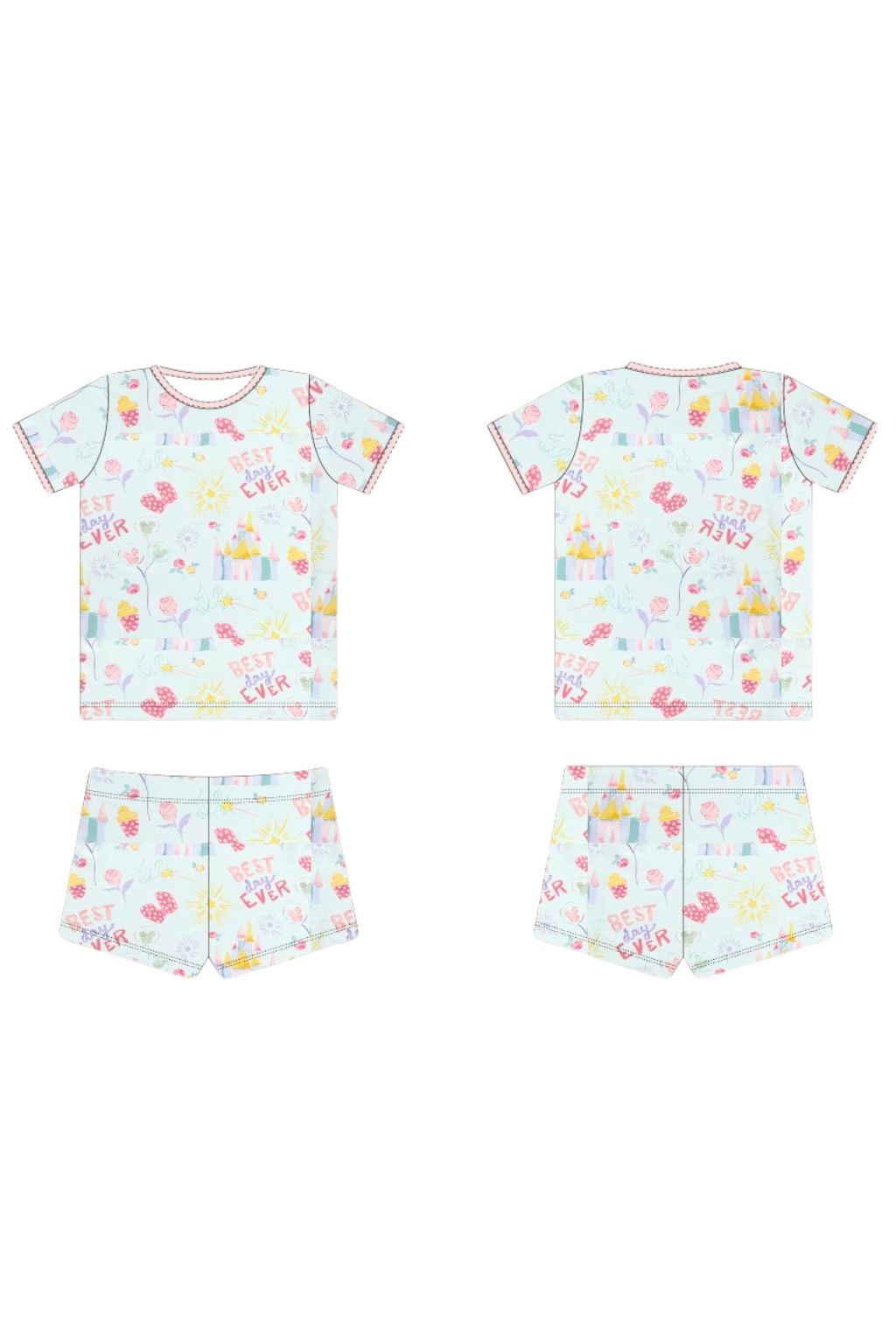 Best Day Ever Shirt And Short Pajama Set