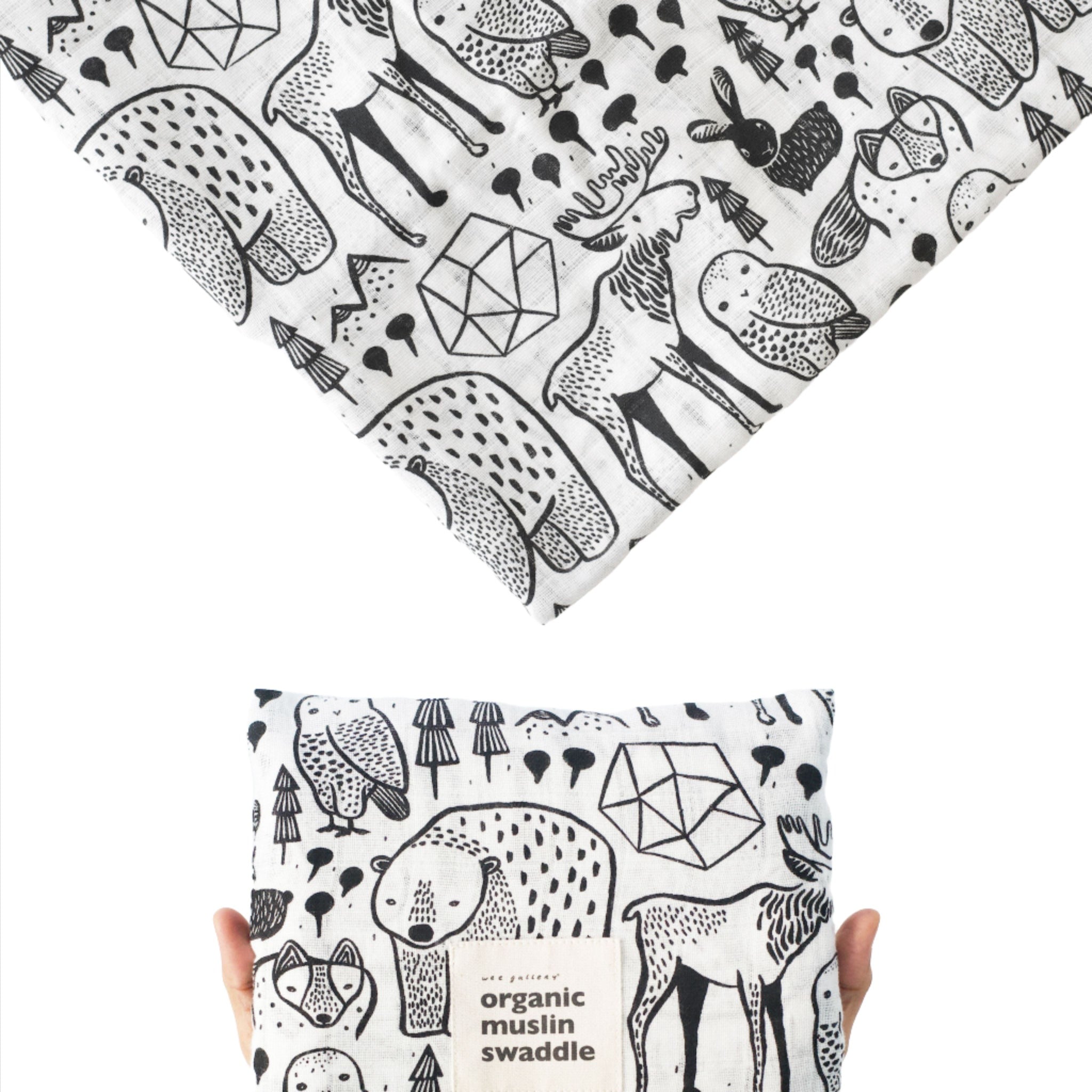 Organic Muslin Swaddle - Nordic