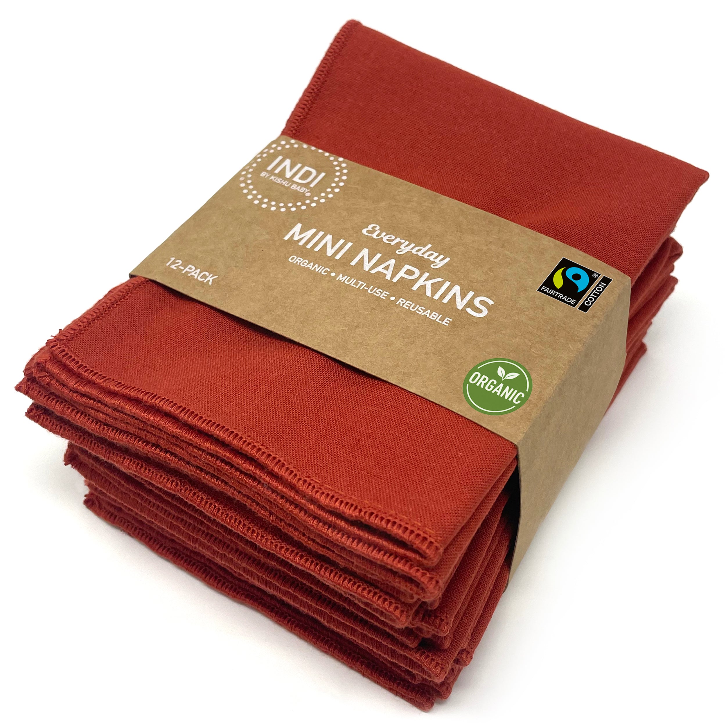 Organic Everyday Mini Napkins 12-pack – Fairtrade Certified