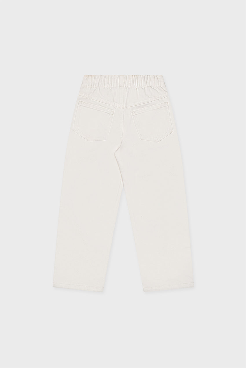 Organic Cotton Drawstring Straight Leg Jean