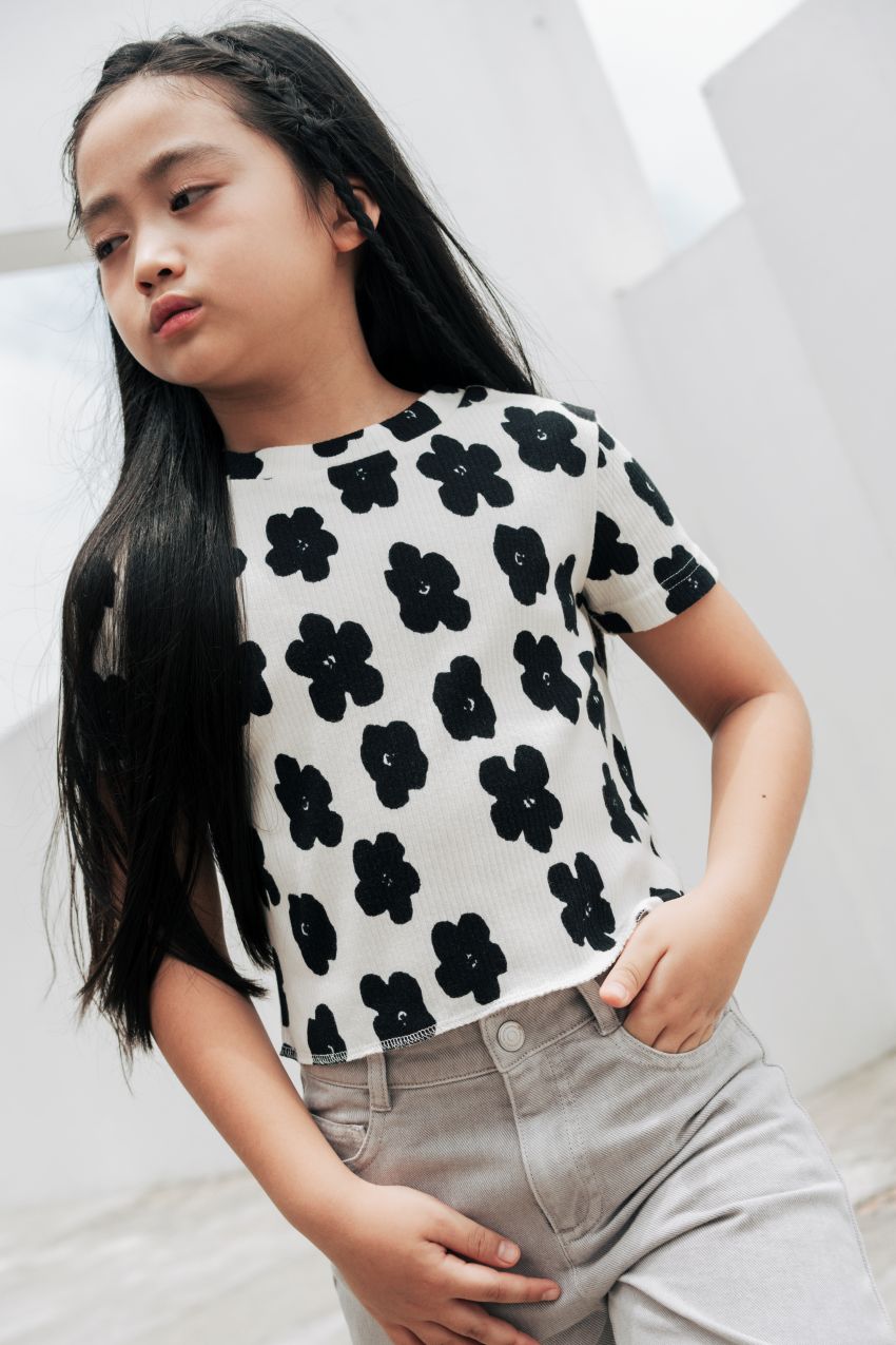 Organic Cotton Cropped T-shirt
