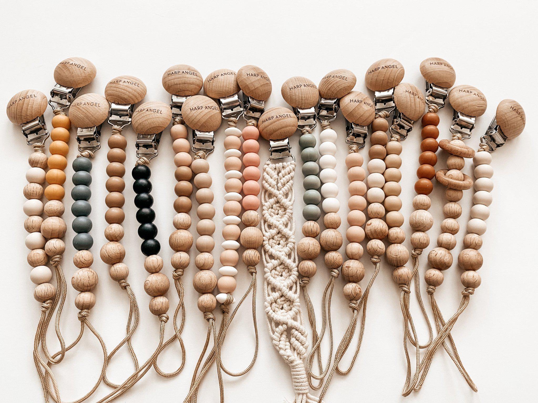 Pacifier Clip Harper (tan)