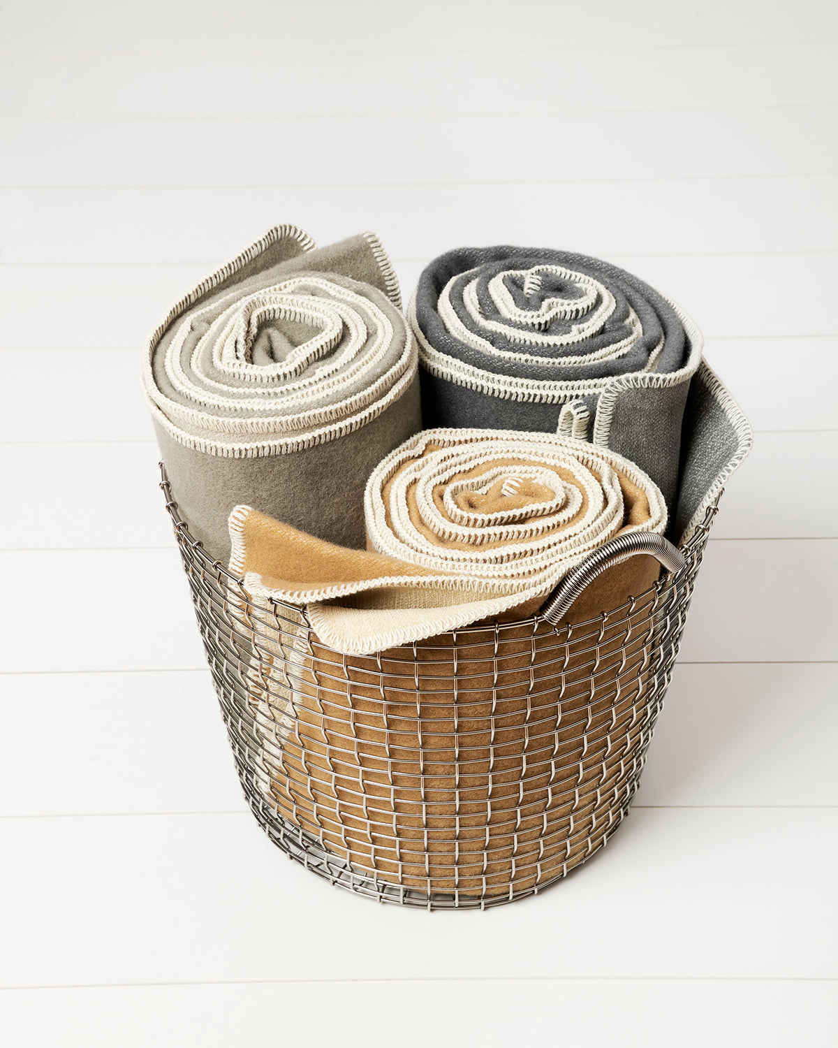 Blanket YLVA Dark Linen/Linen