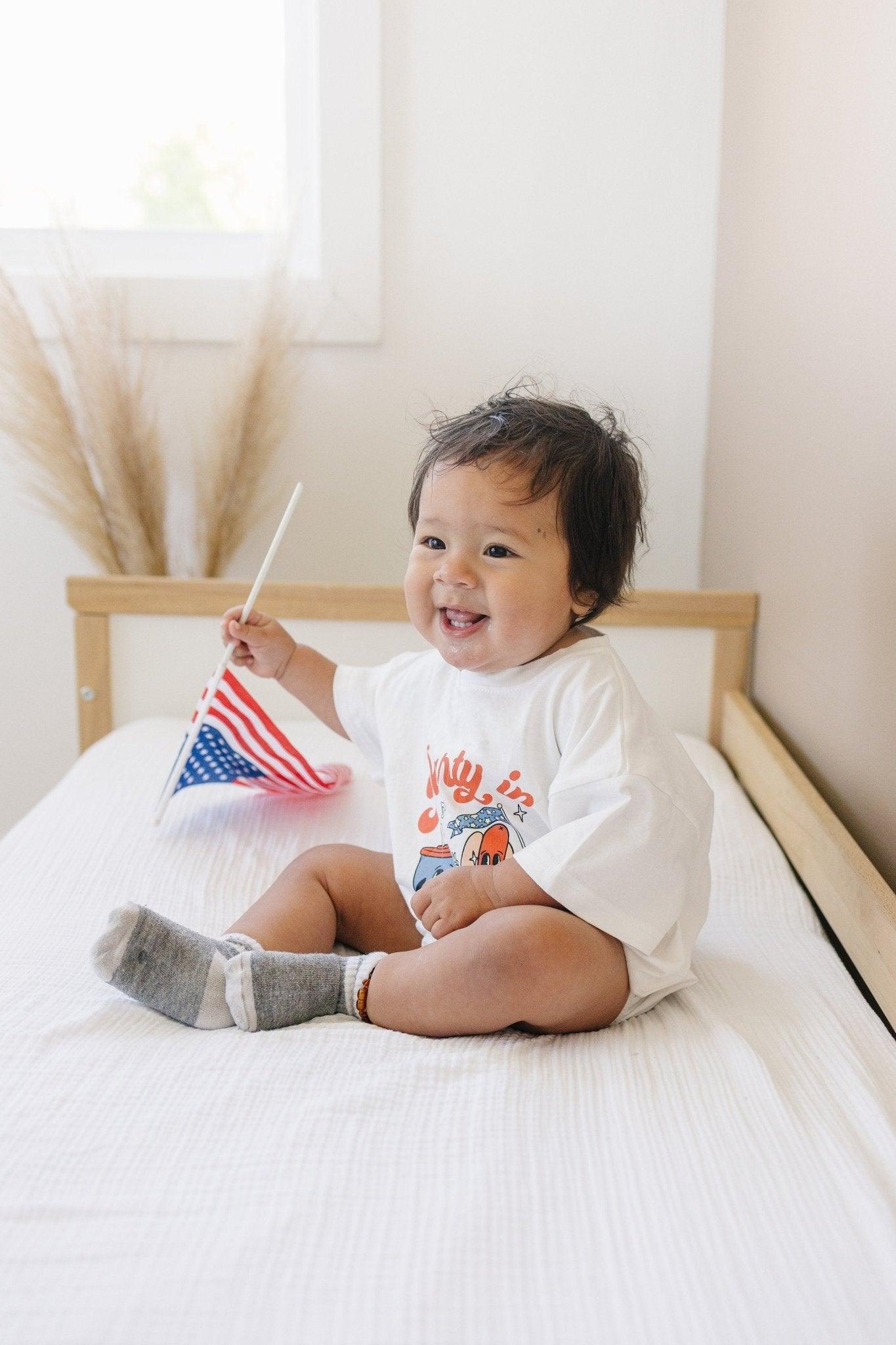 Party In The Usa T-shirt Romper