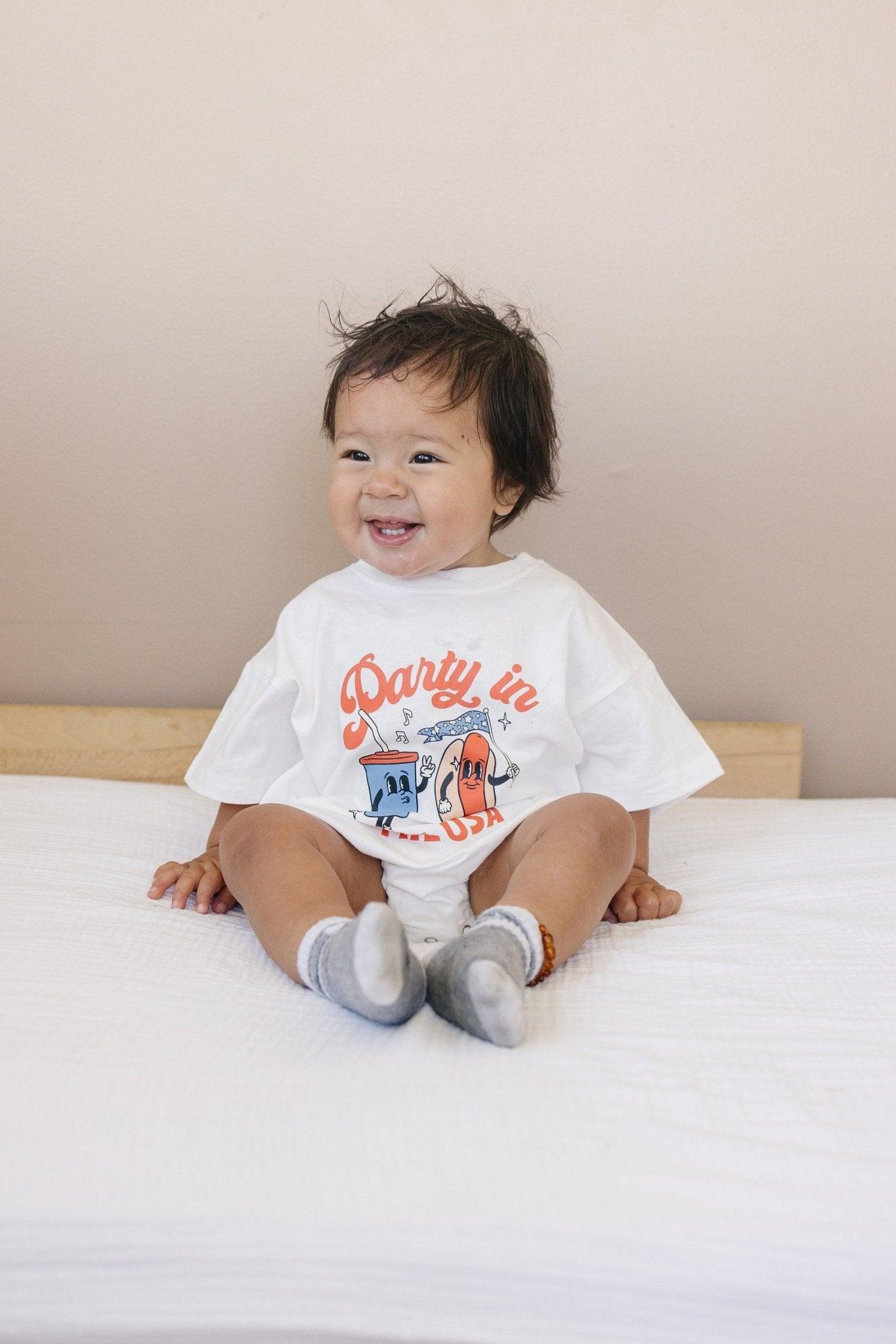 Party In The Usa T-shirt Romper