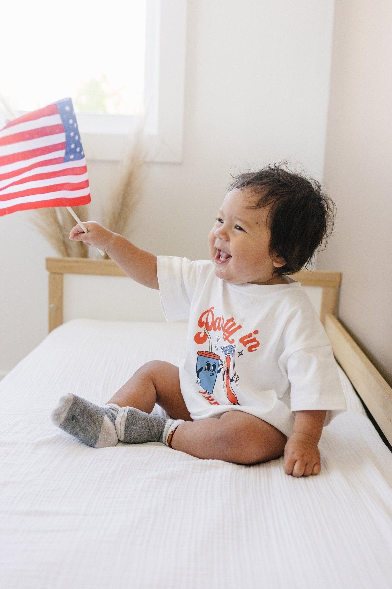 Party In The Usa T-shirt Romper