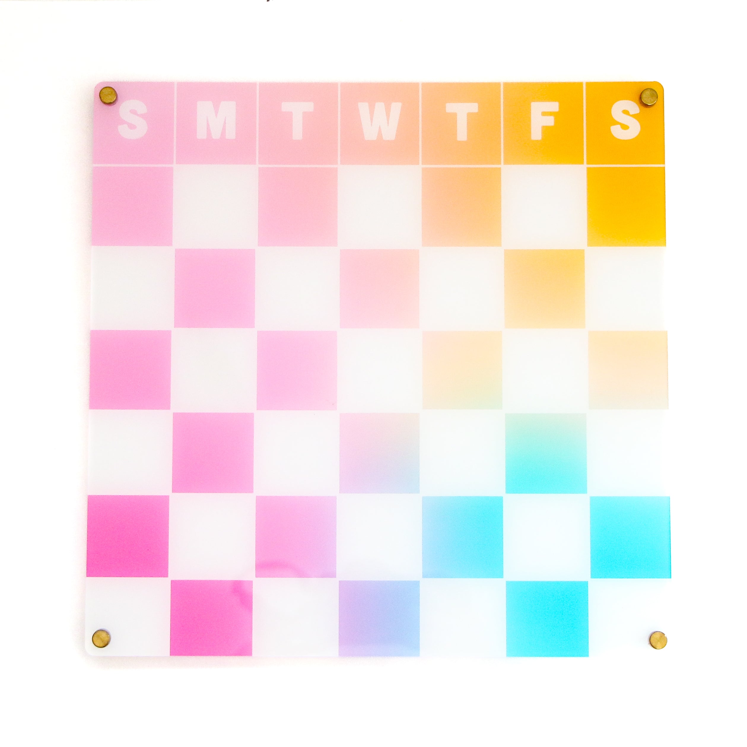 Dry Erase Acrylic Monthly Wall Calendar