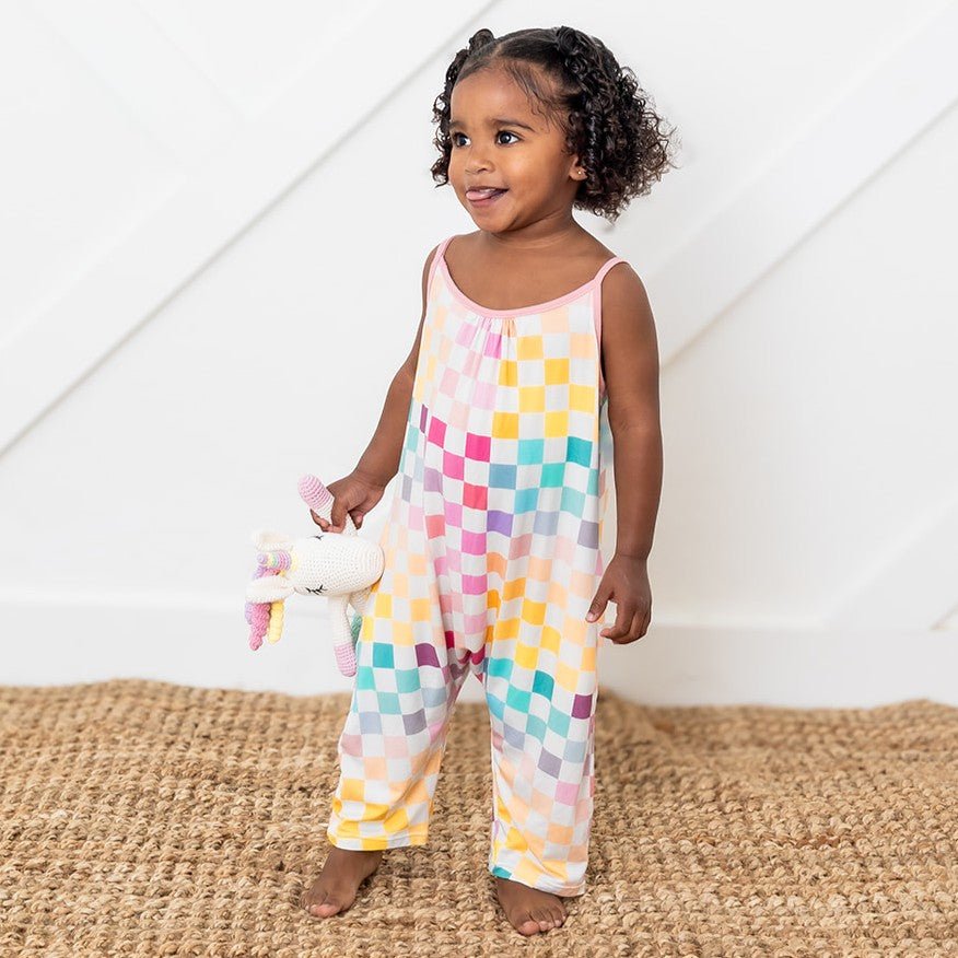 Pastel Checks Jumpsuit