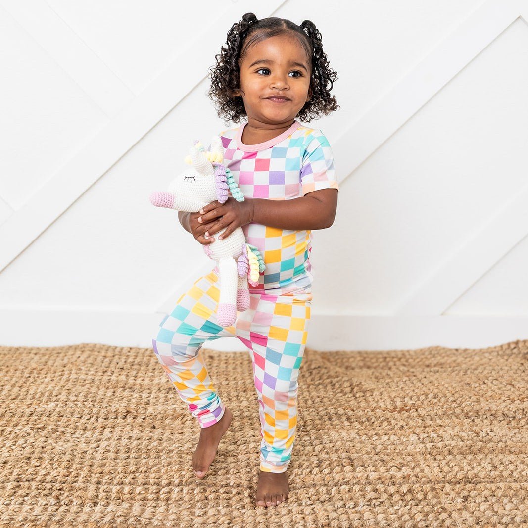 Pastel Checks S/s Pajama