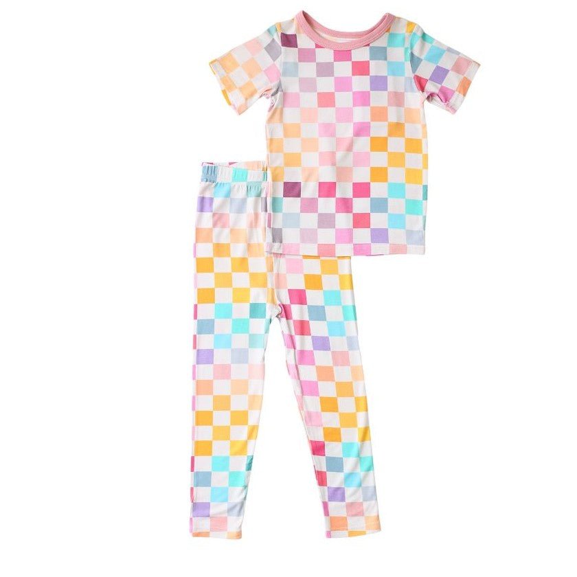 Pastel Checks S/s Pajama