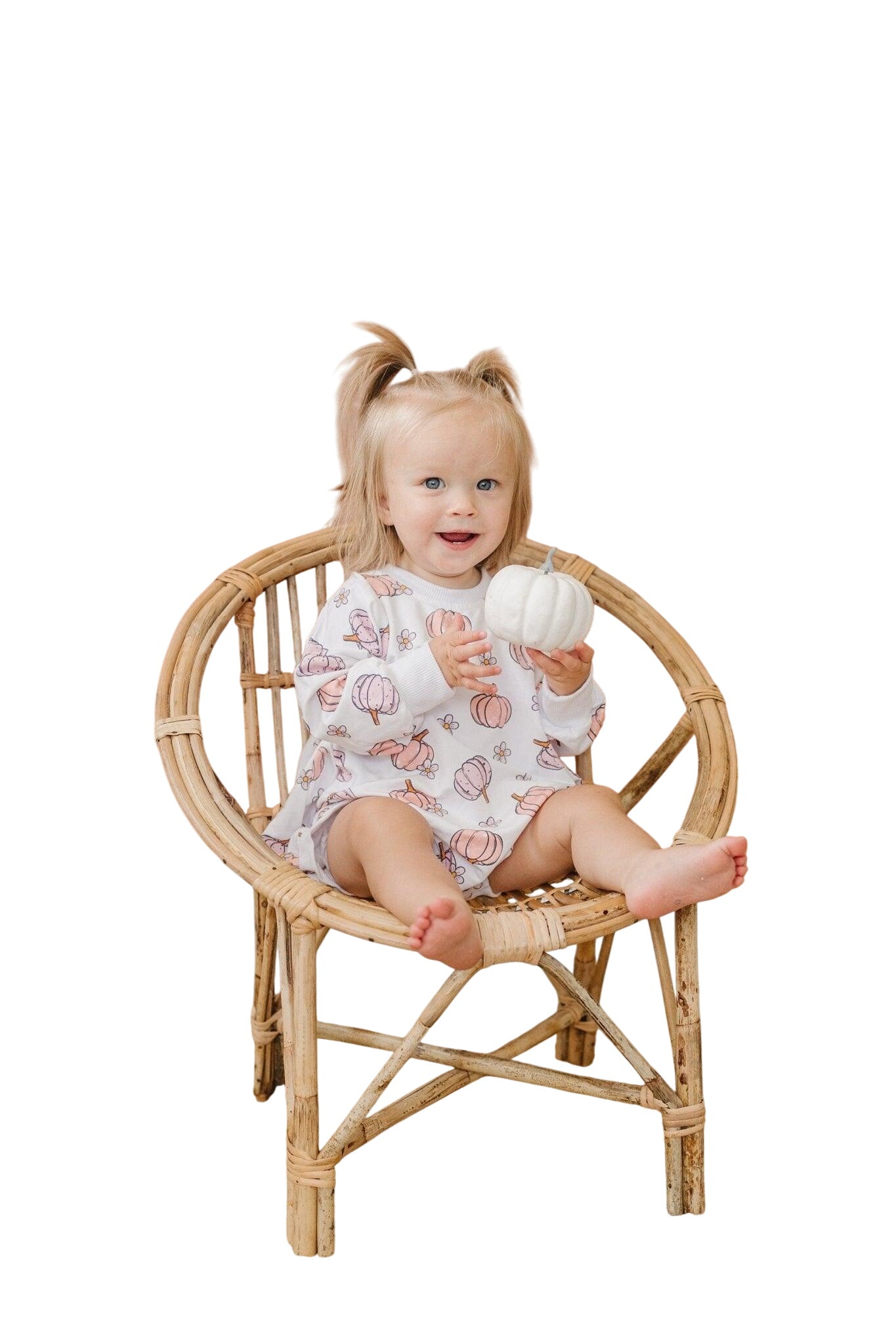 Pastel Pumpkins Bamboo Bubble Romper