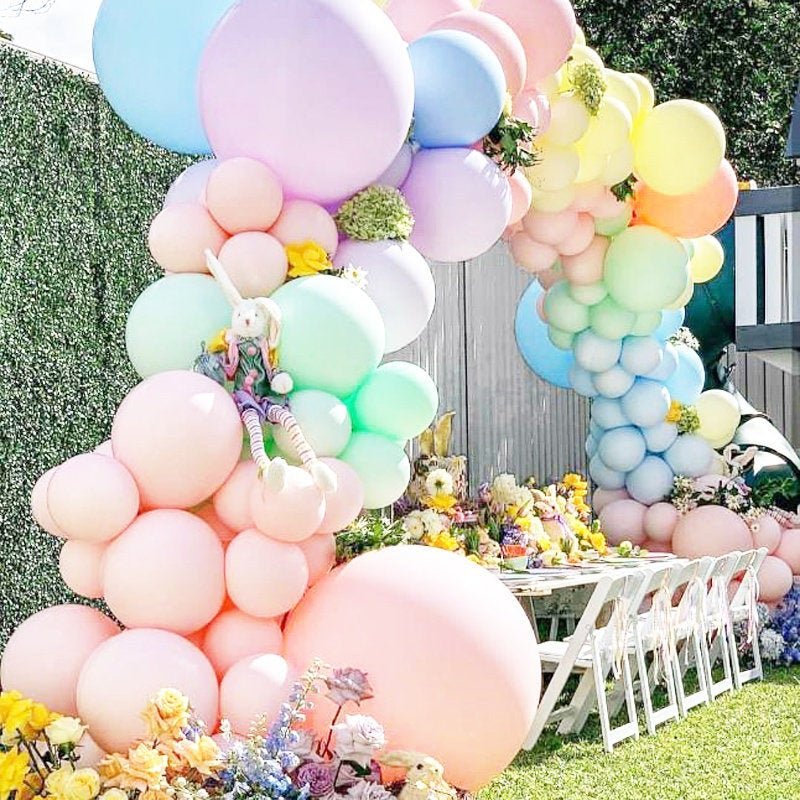 Pastel Rainbow Mini Balloon Cake Topper