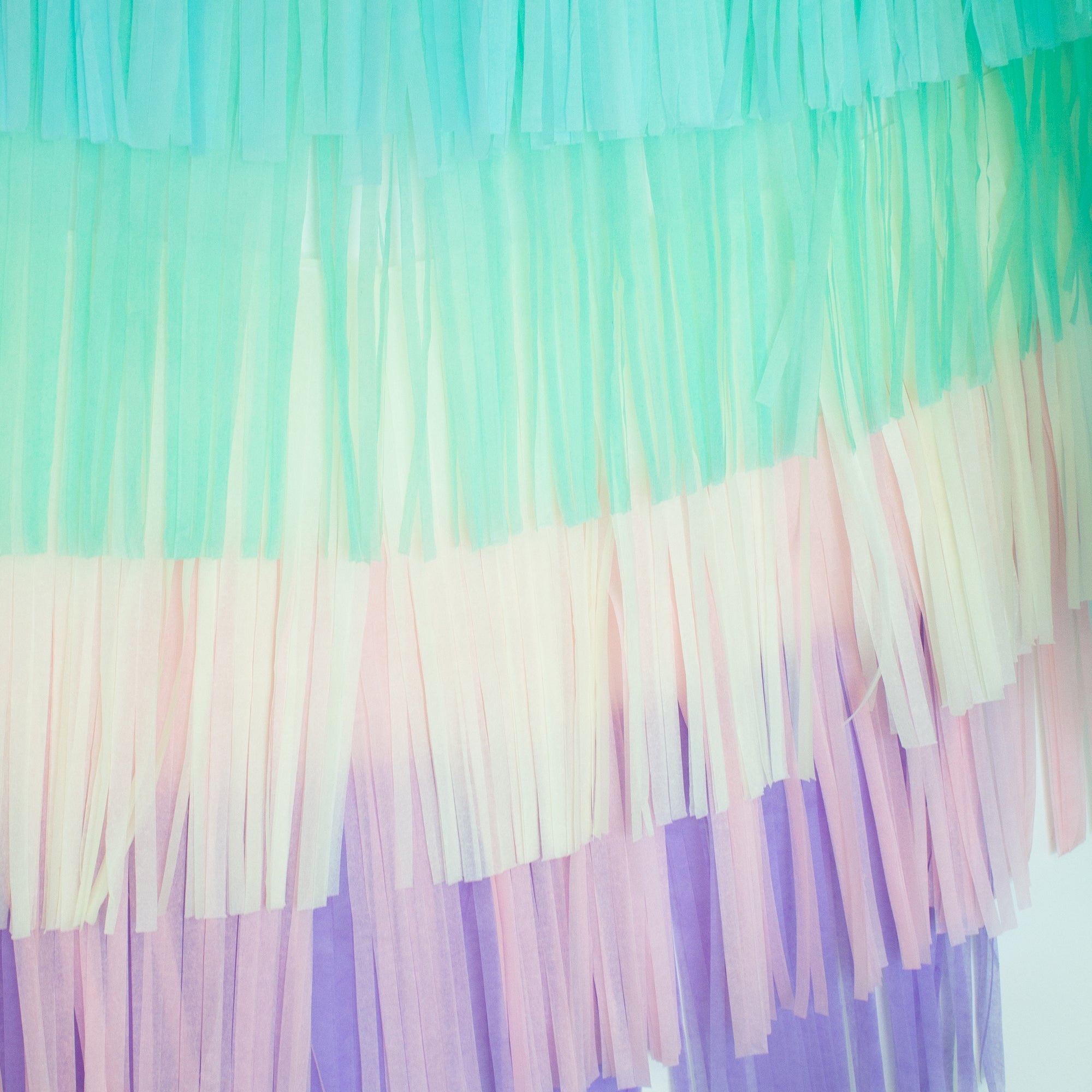 Pastel Rainbow Tassel Tail