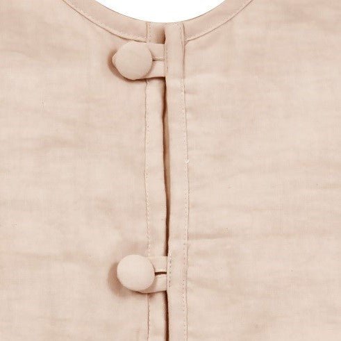 Handmade Pastel Snowflakes Linen Christmas Tree Skirt Natural 60" Arcadia Home