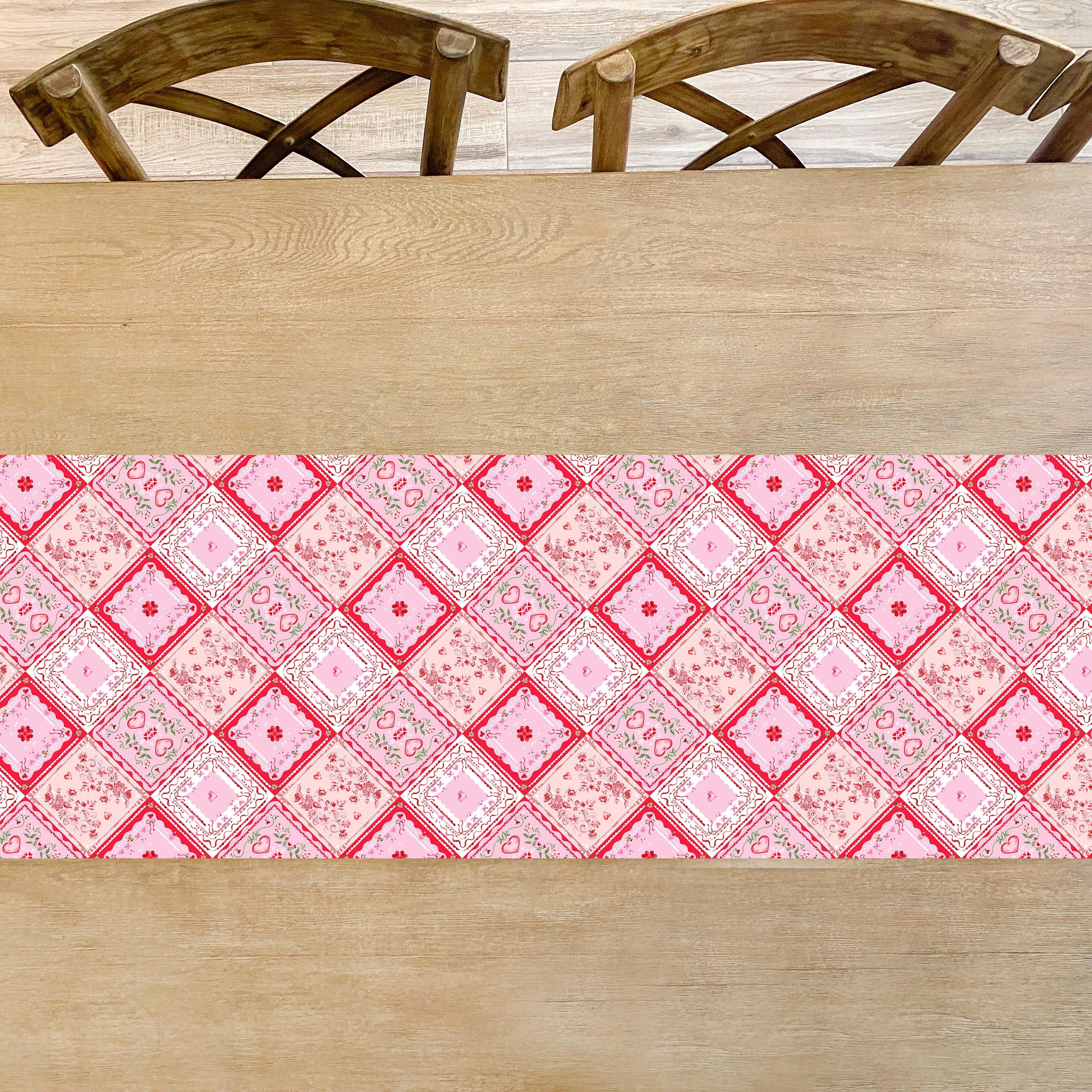 Cupid's Quilt Patchwork Table Runner