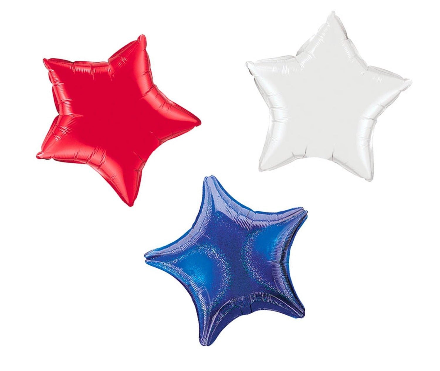 Patriotic Star Balloon – 19" Red, White & Blue