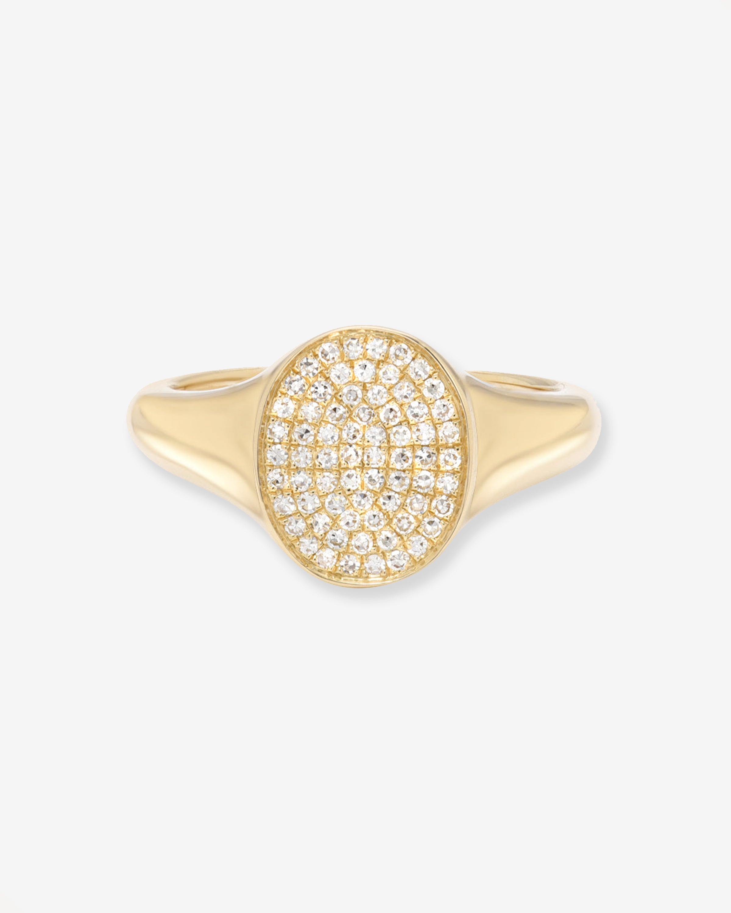 Pave Diamond Signet Ring