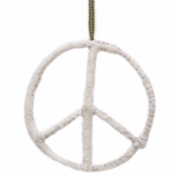 Peace Ornament Cream
