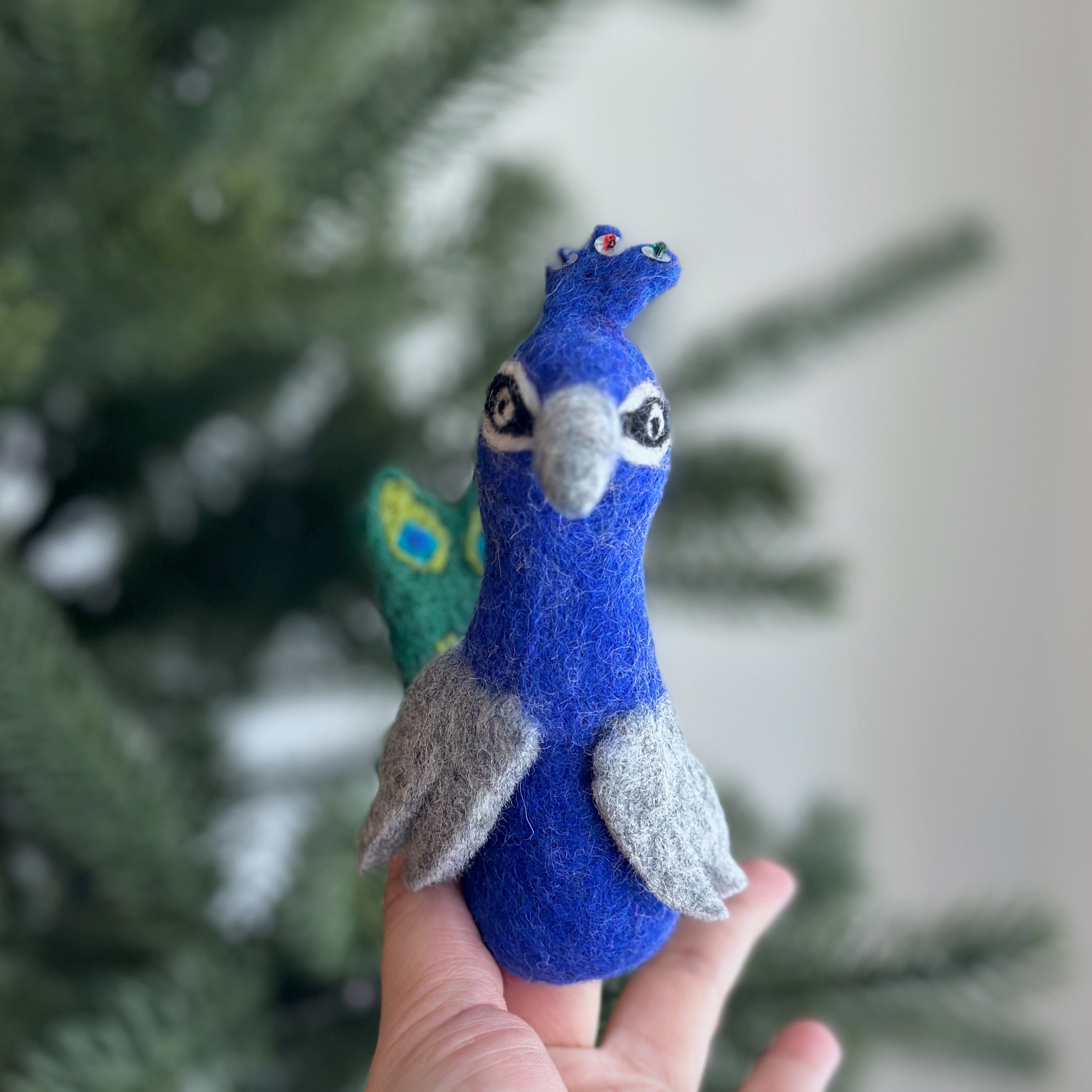 Peacock Finger Puppet