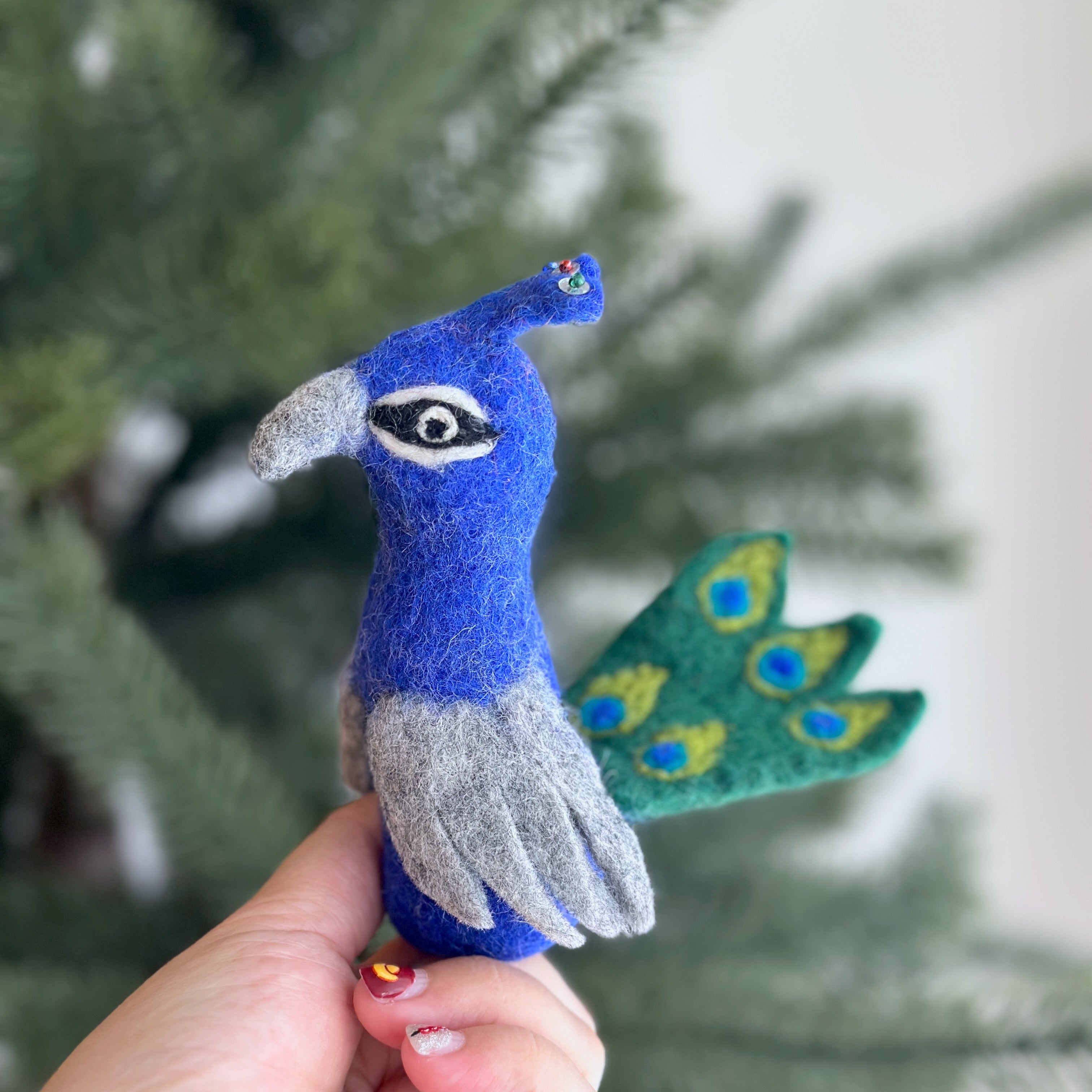 Peacock Finger Puppet