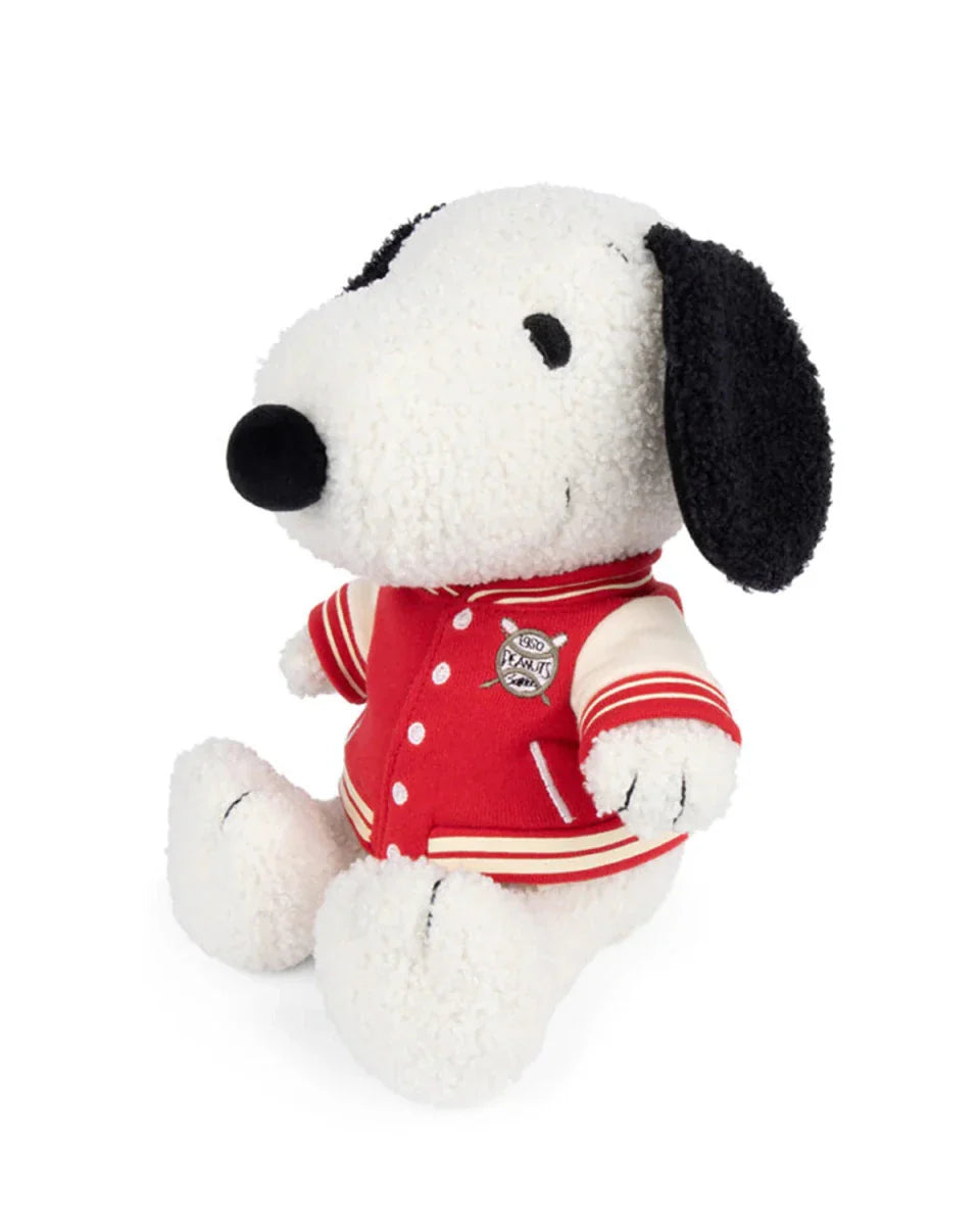 Peanuts Snoopy Sitting With Varsity Jacket Plush