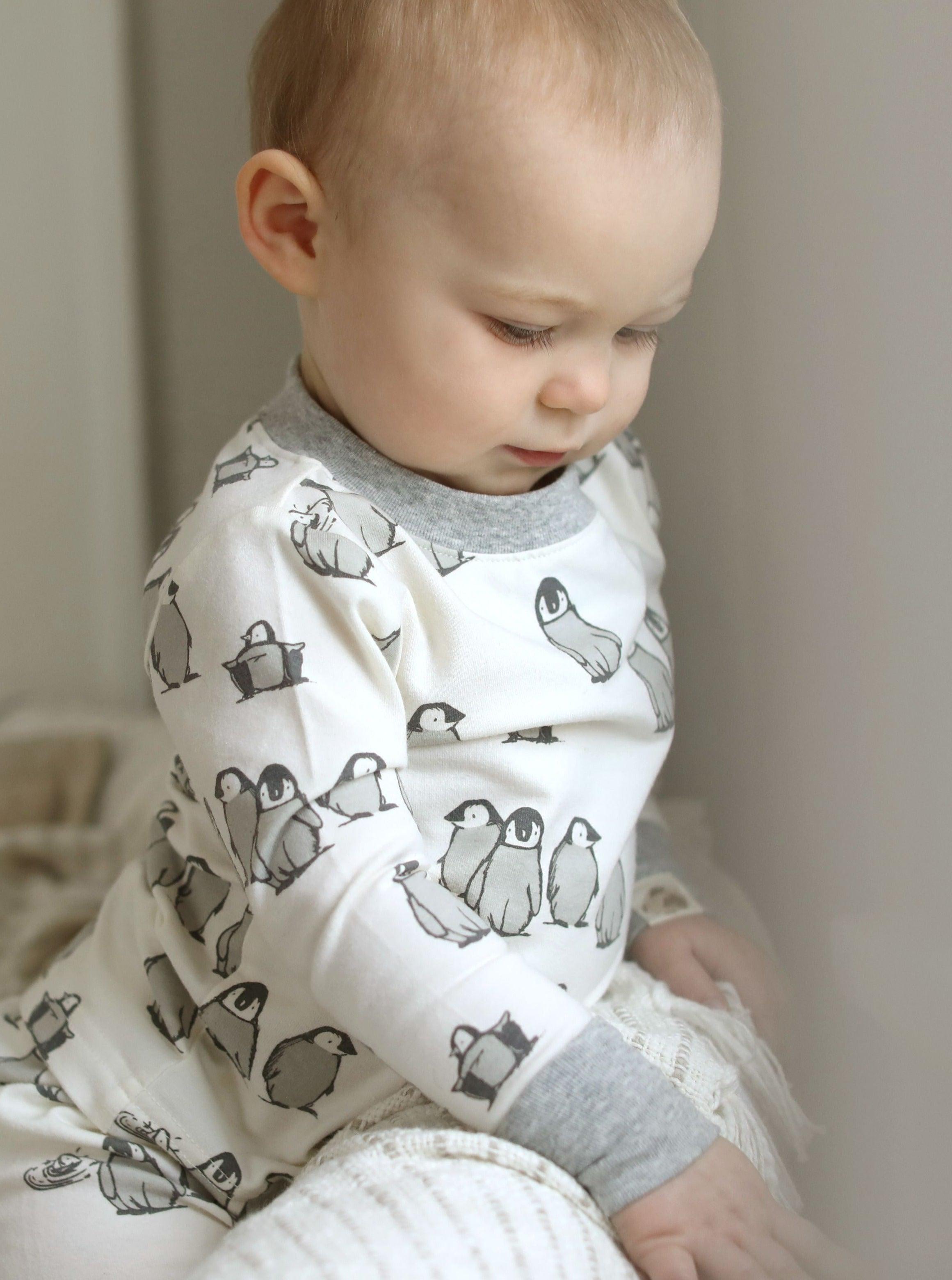 Penguin Pj Set In Infant-toddler Sizes