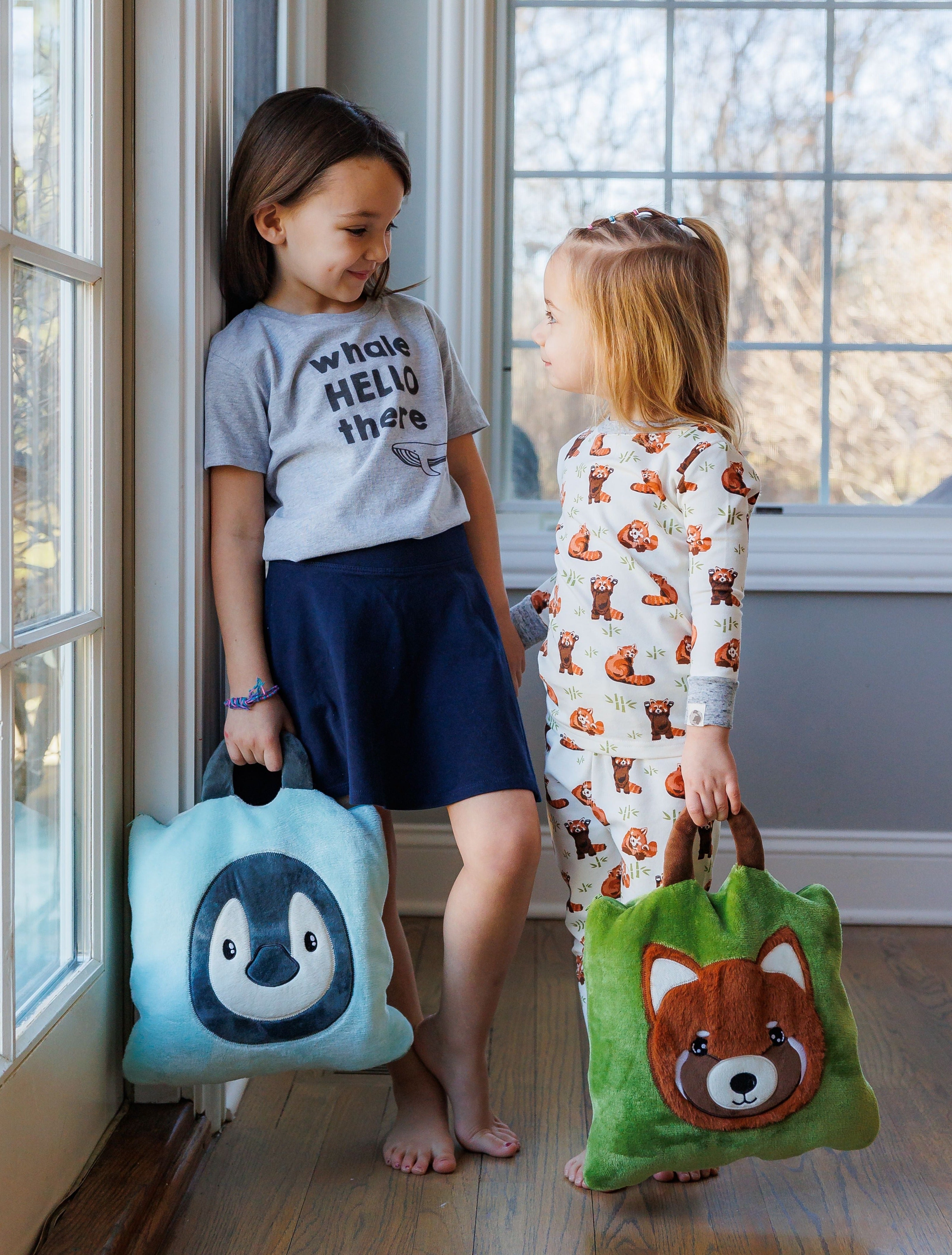 Plush Red Panda Case With Attached Blanket Inside