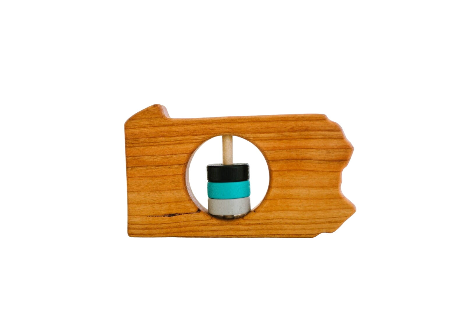 Pennsylvania State Wooden Baby Rattleā¢