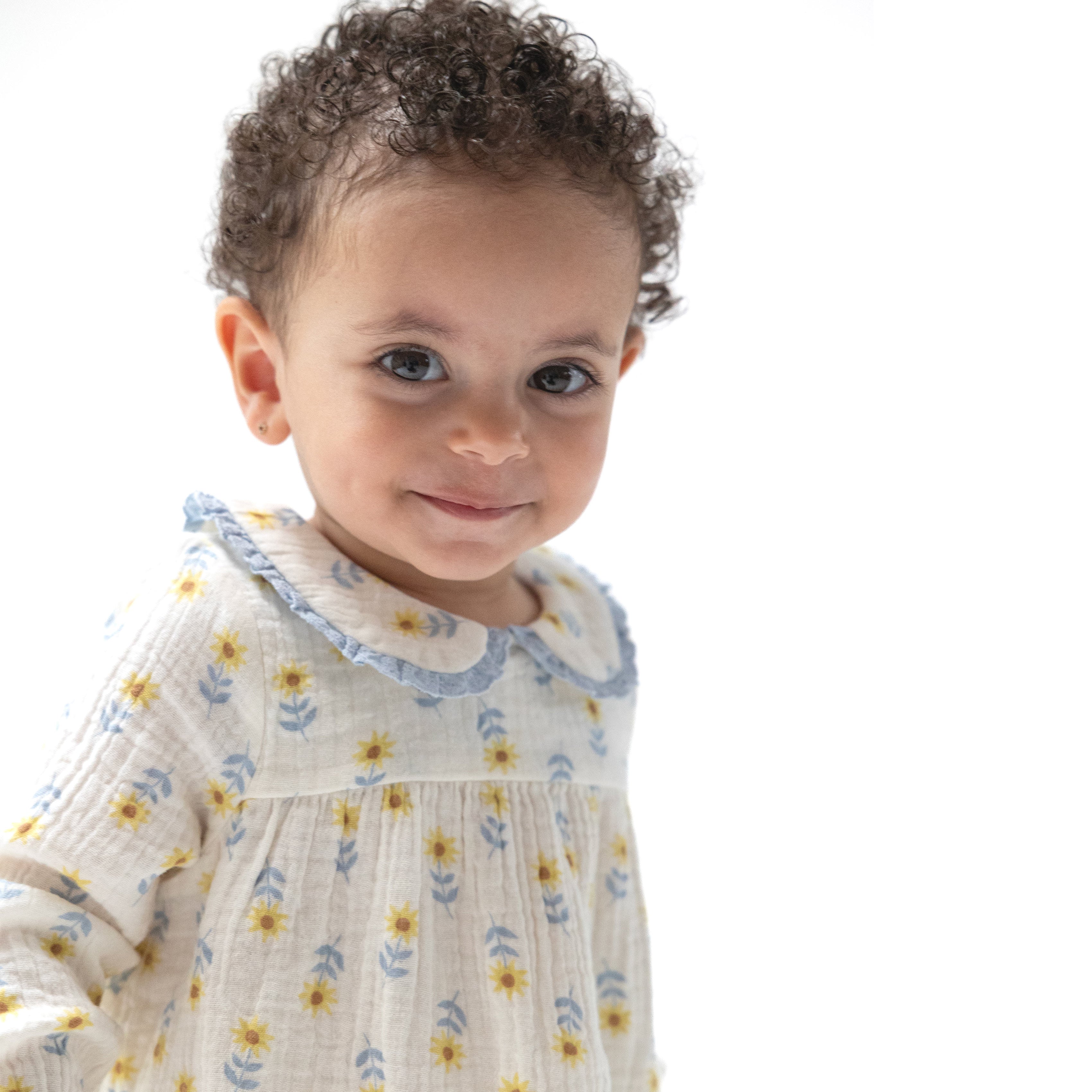 Peter Pan Collar Dress And Leggings