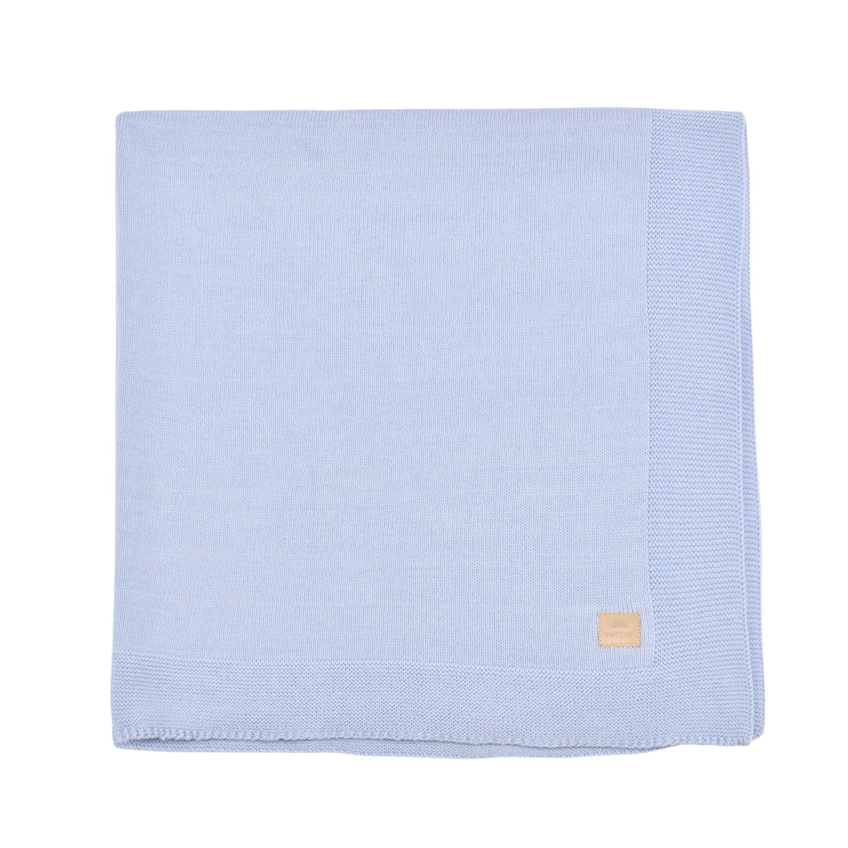 Petit Sweeny | Boys Blue Organic Cotton Blanket