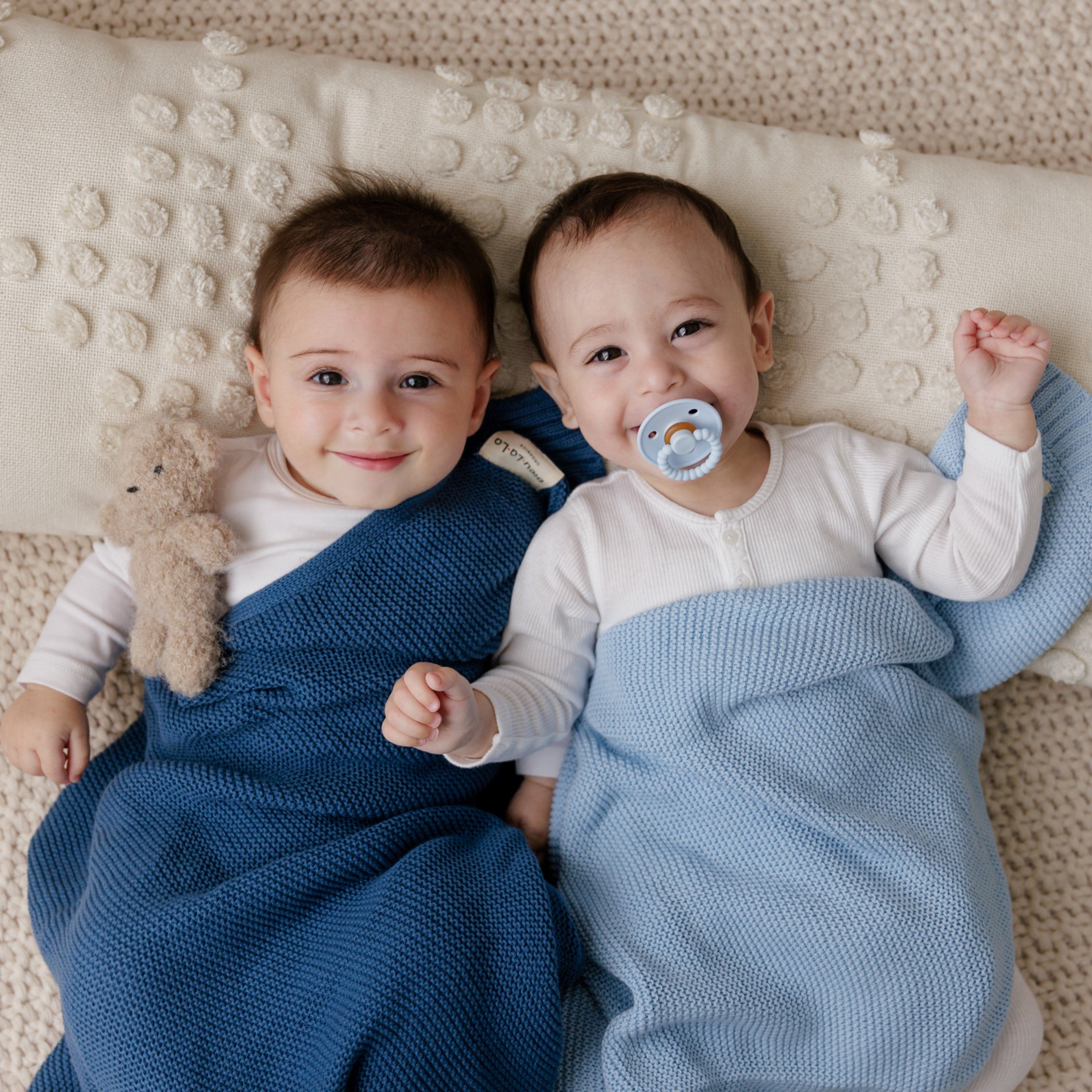 Heritage Knit - 100% Organic Cotton Luxury Knit Baby Swaddle Blanket