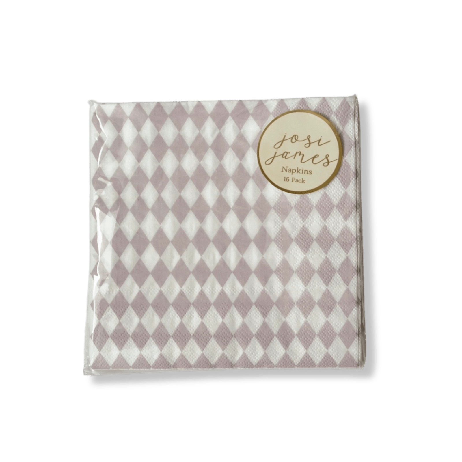Pink Bavarian Check Large Napkin (set Of 16)