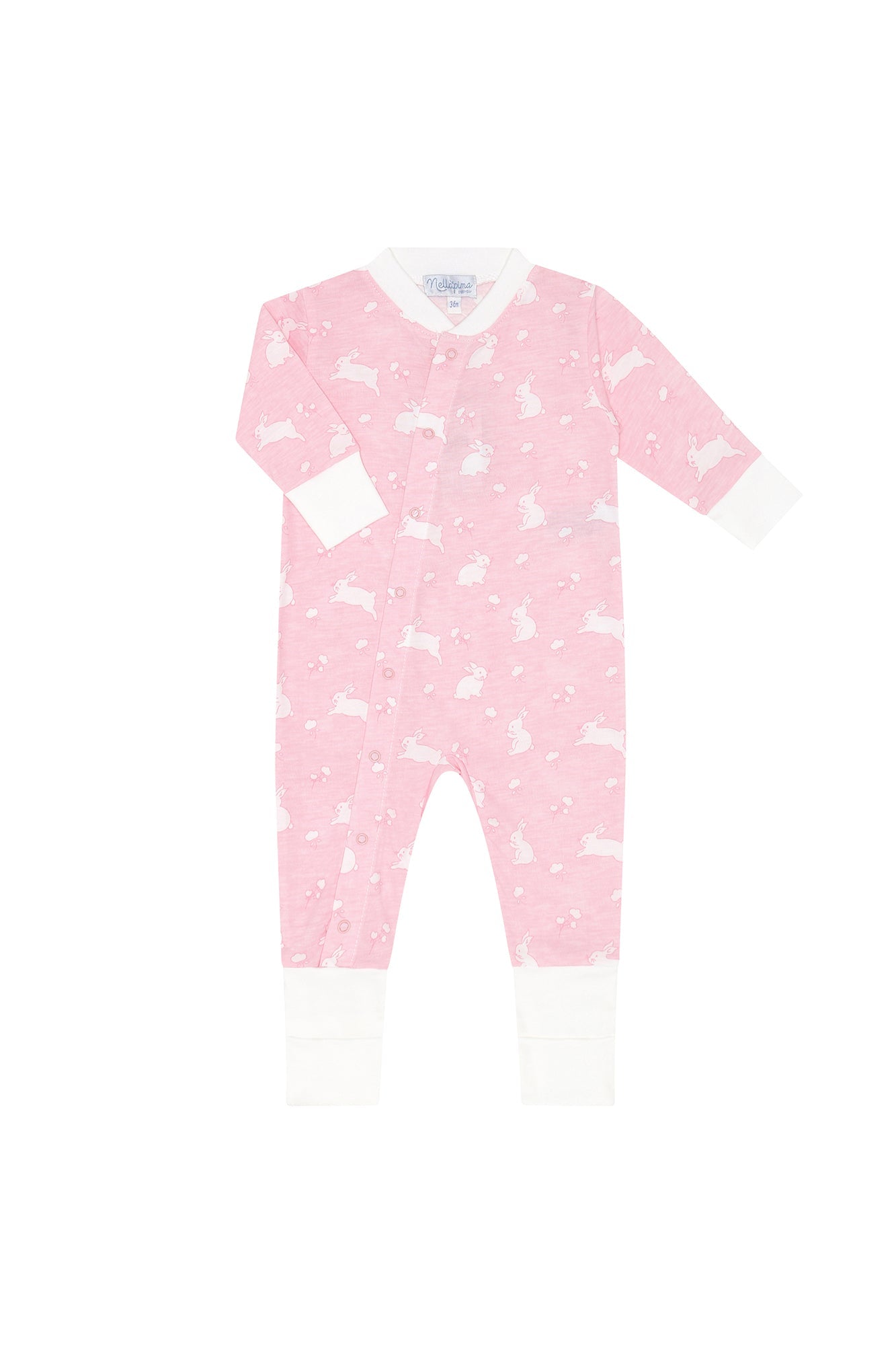 Pink Bunny Cotton Coverall