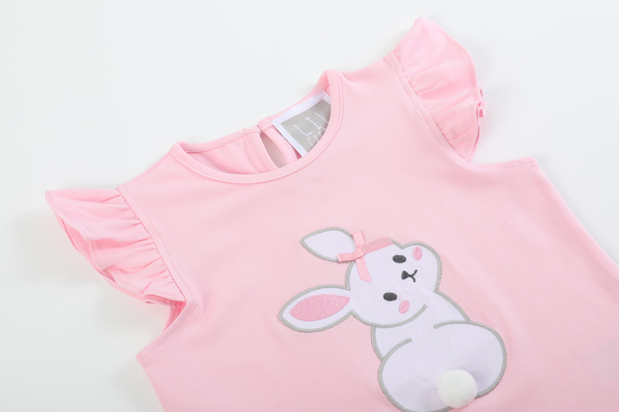 Pink Bunny T-shirt And Shorts Set