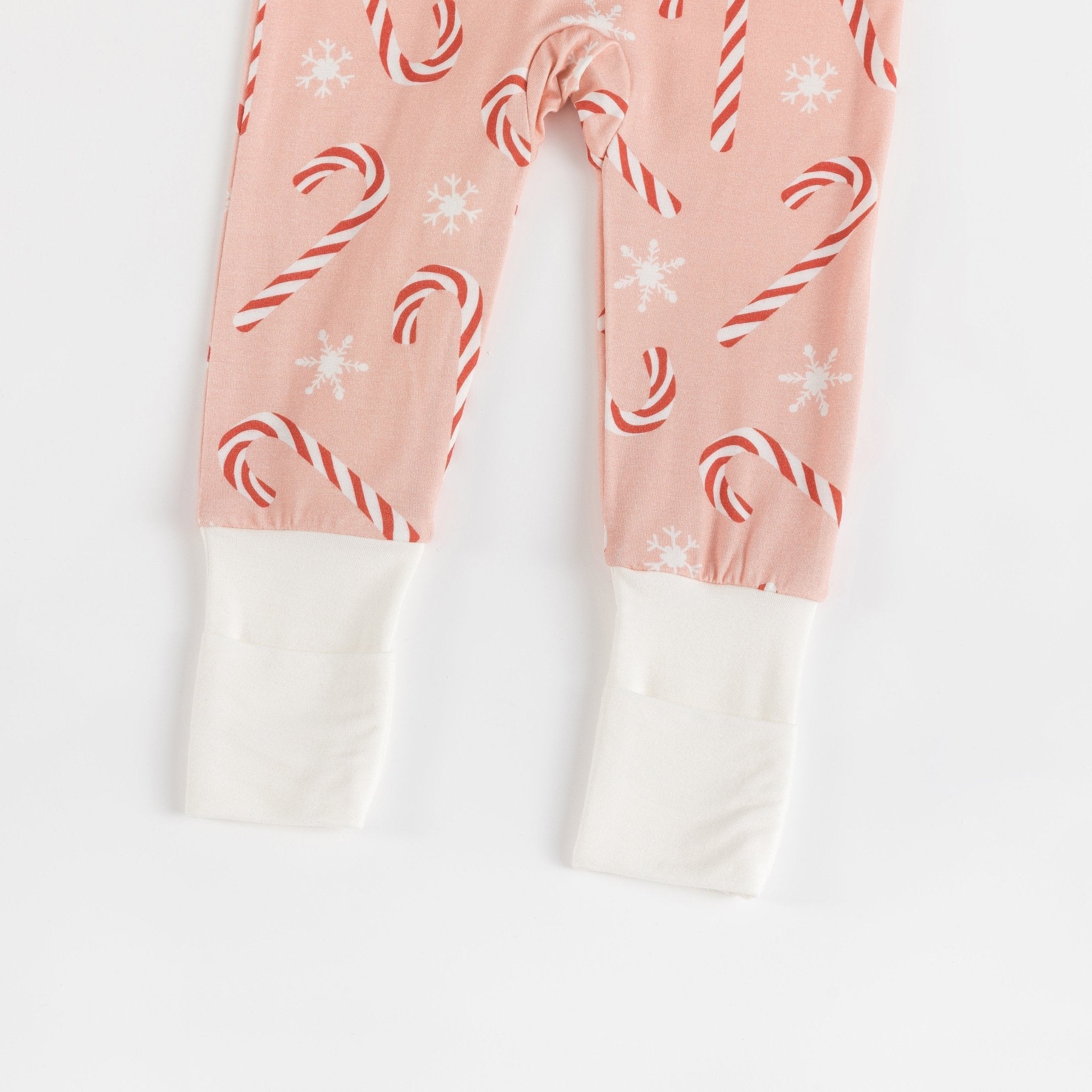 Pink Candy Cane (convertible Zip Footies)